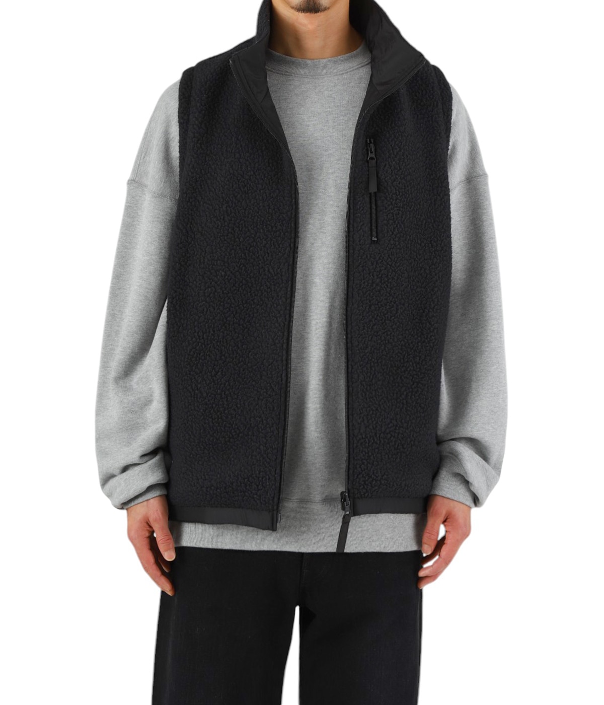 LINER NYLON FLEECE ZIP UP VEST(POLARTEC) / WEATHER MJ