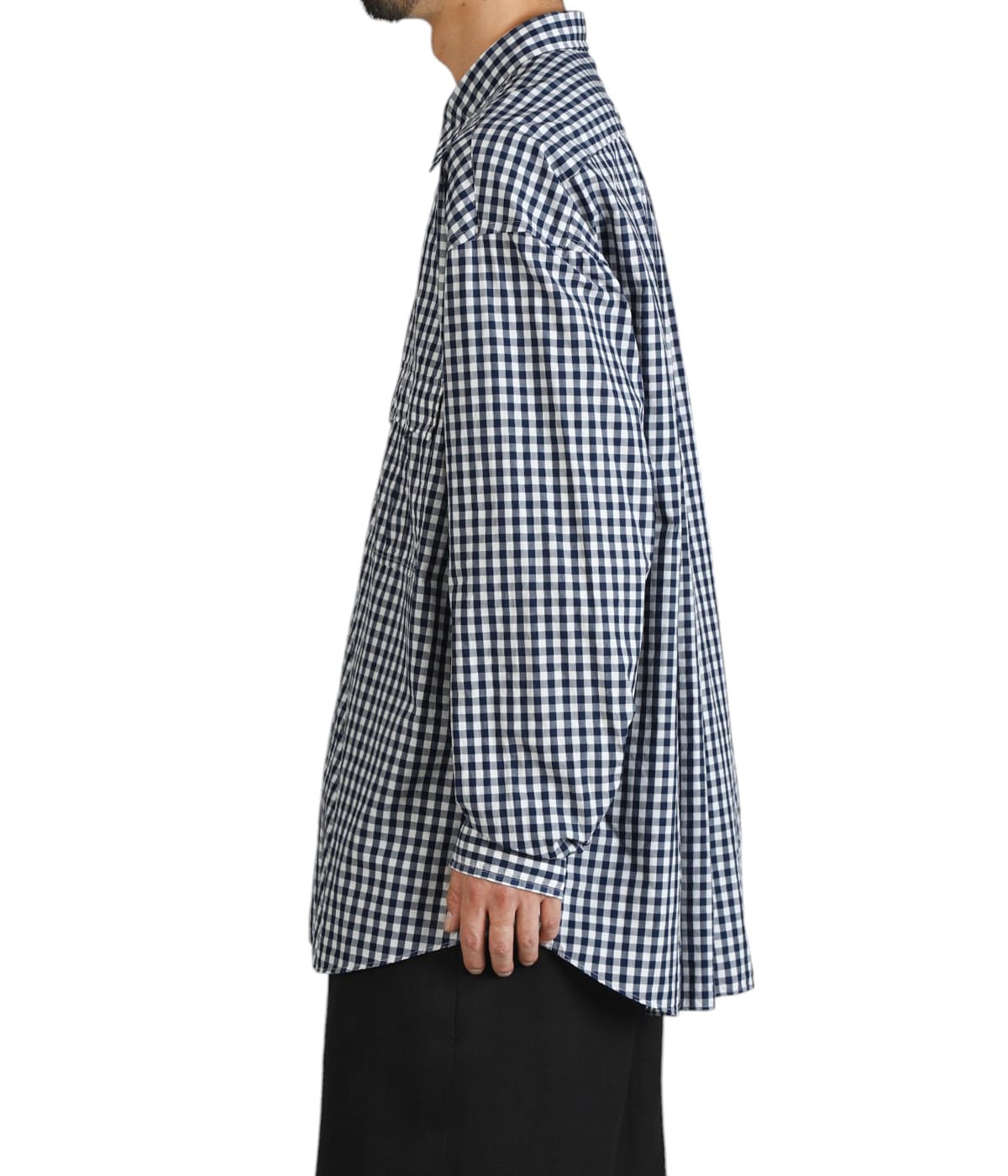 トップス ROLL UP GINGHAM CHECK SHIRT 25SS ROLL UP GINGHAM CHECK SHIRT（ロール アップ ギンガム チェック