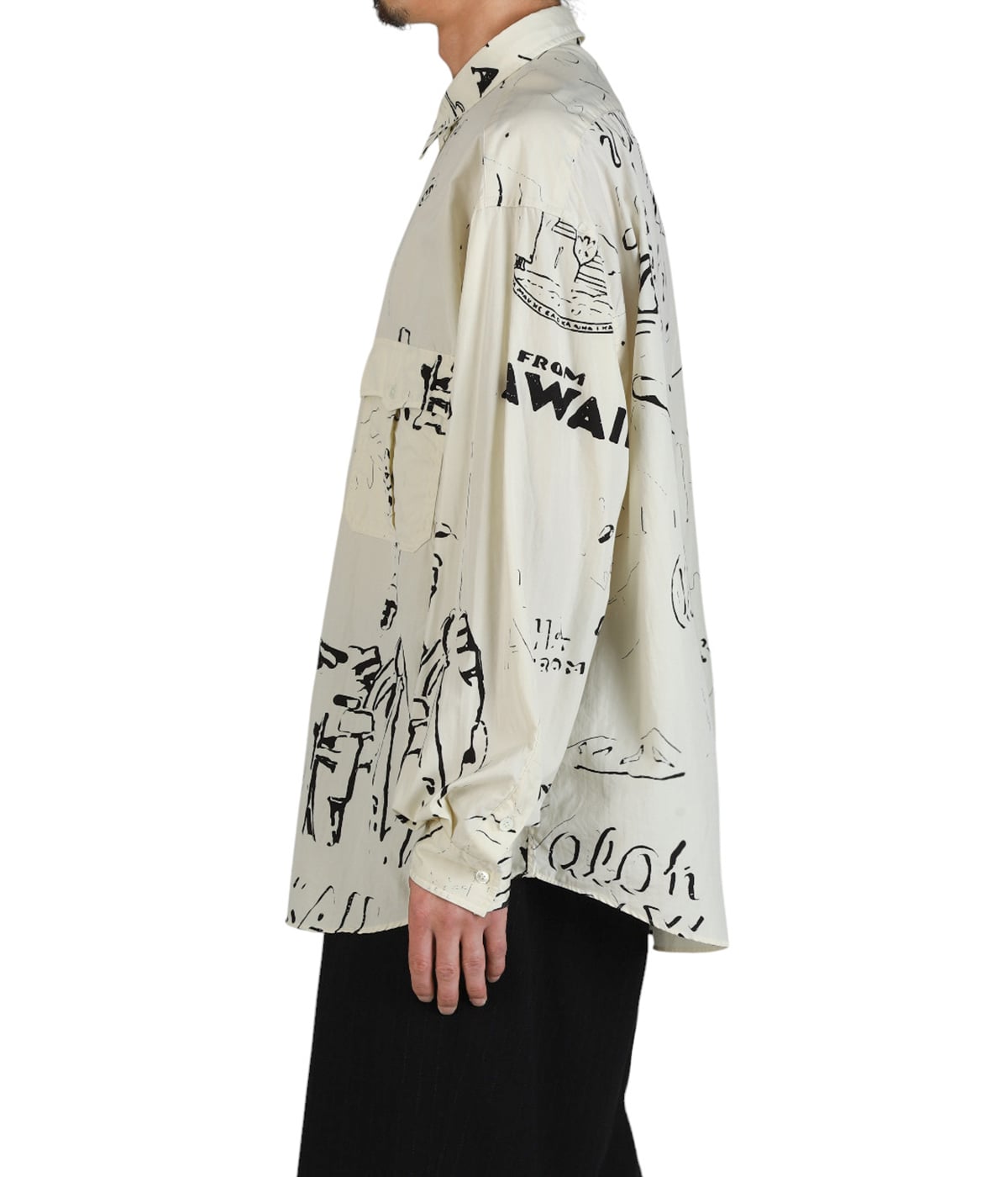 PORTER CLASSIC ハワイ プリント 長袖シャツL ROLL UP HAWAIIAN OUTDOOR SHIRT | PORTER CLASSIC(ポーター