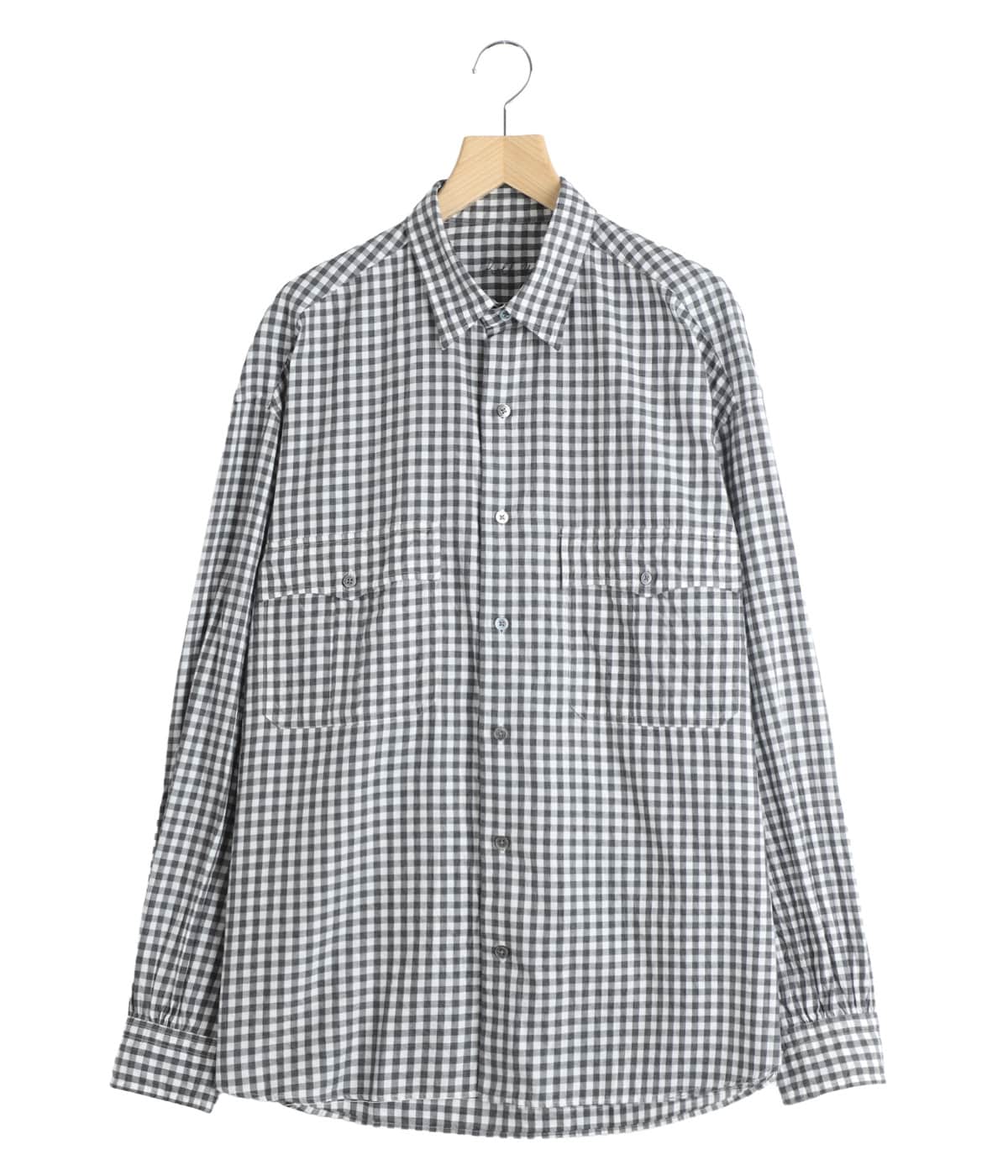 ROLL UP HEATHER GINGHAM CHECK SHIRT (GIZA 120/2) | PORTER CLASSIC