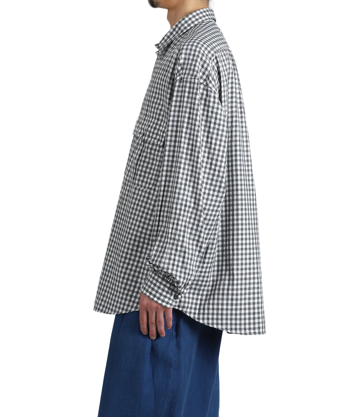 ROLL UP HEATHER GINGHAM CHECK SHIRT (GIZA 120/2) | PORTER CLASSIC