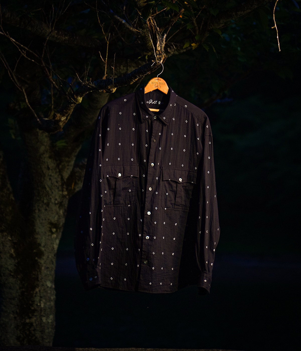 ROLL UP BLACK MOON SHIRT (エクスクルーシブモデル) | PORTER CLASSIC