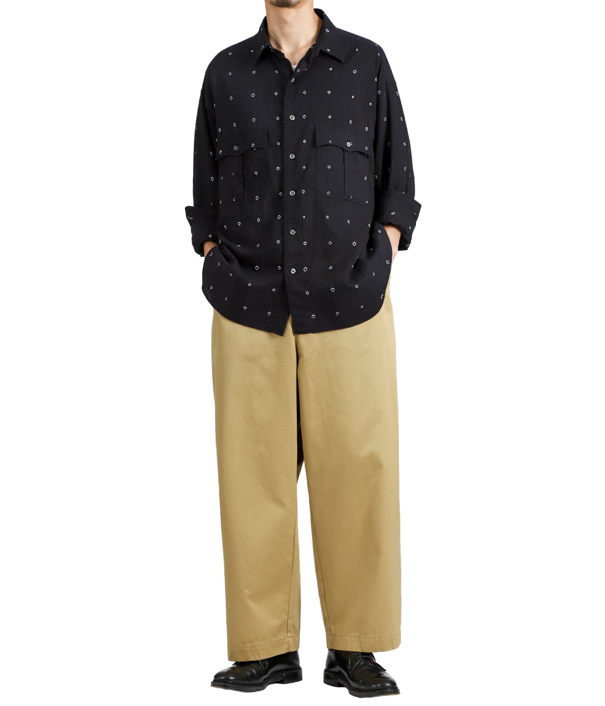 ROLL UP BLACK MOON SHIRT (エクスクルーシブモデル) | PORTER CLASSIC ROLL UP BLACK MOON SHIRT (エクスクルーシブモデル) | PORTER CLASSIC