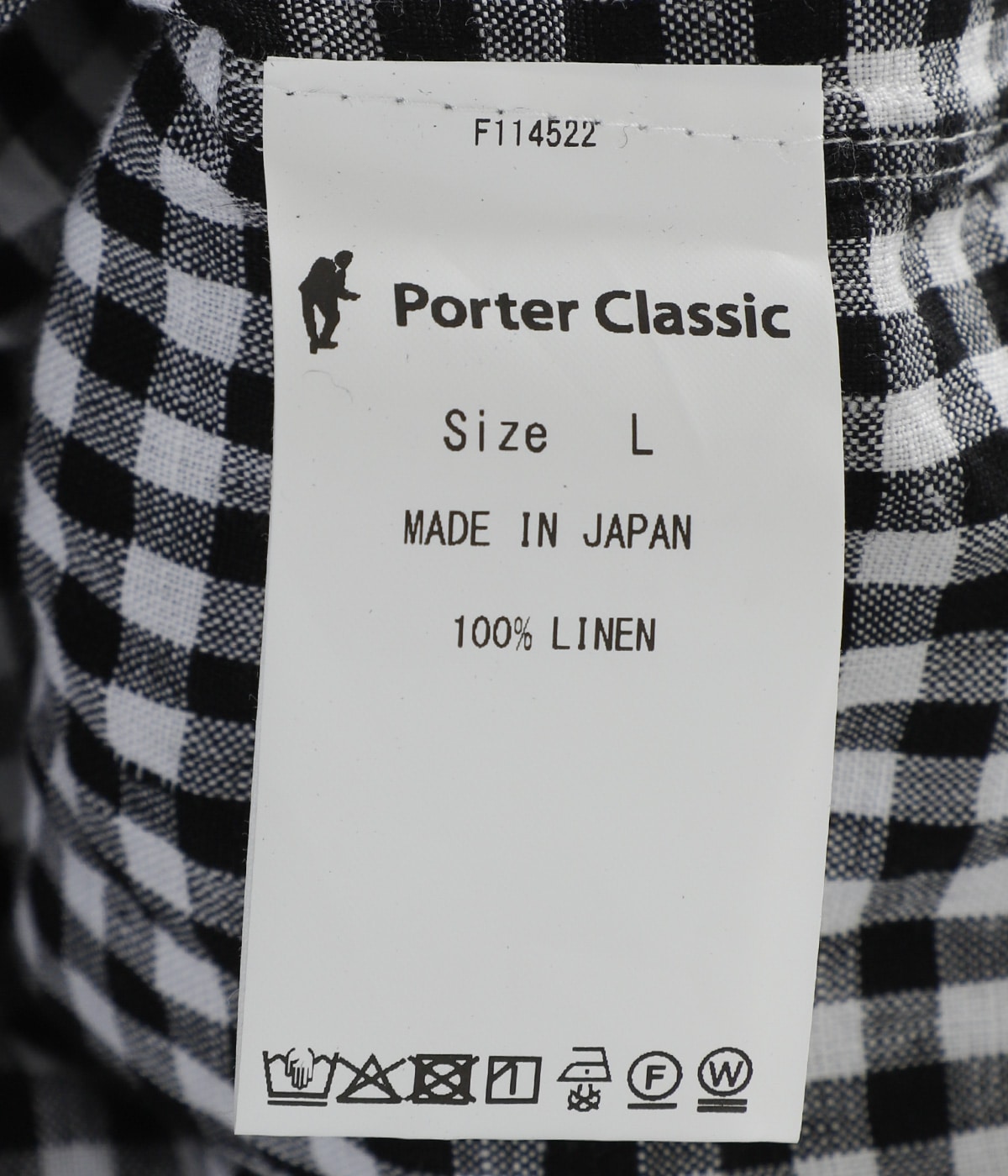 ROLL UP LINEN GINGHAM CHECK SHIRT | PORTER CLASSIC(ポーター