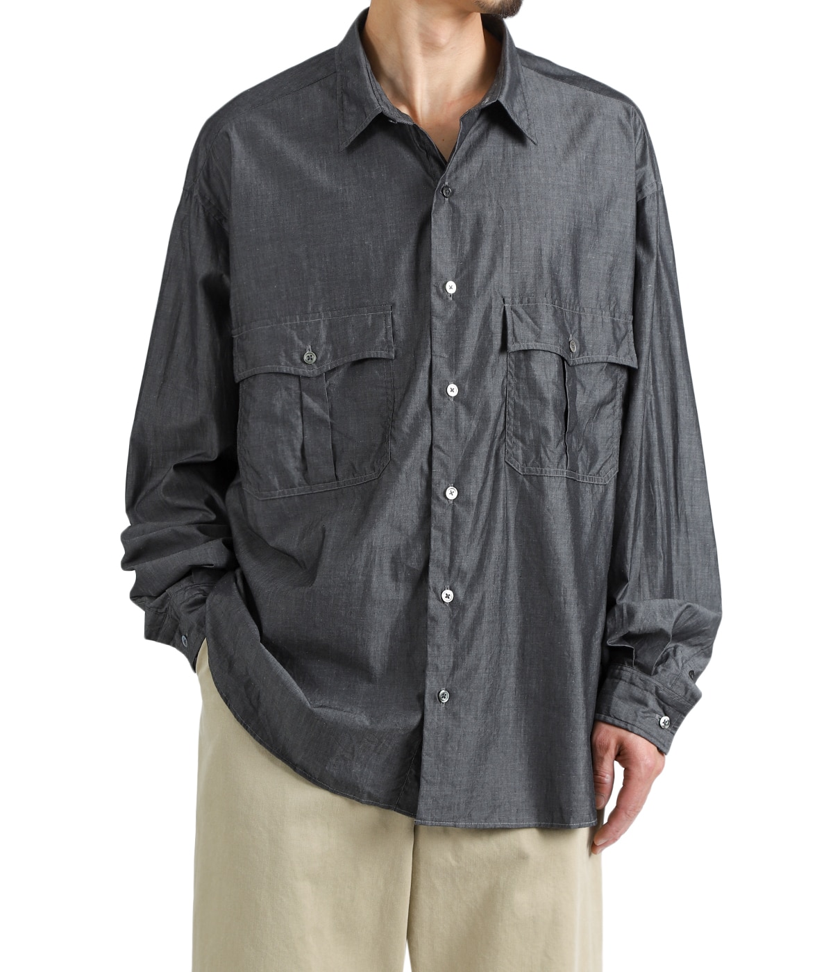 ROLL UP SHIRT (SUVIN GOLD SUPREME 140/2) | PORTER CLASSIC(ポーター
