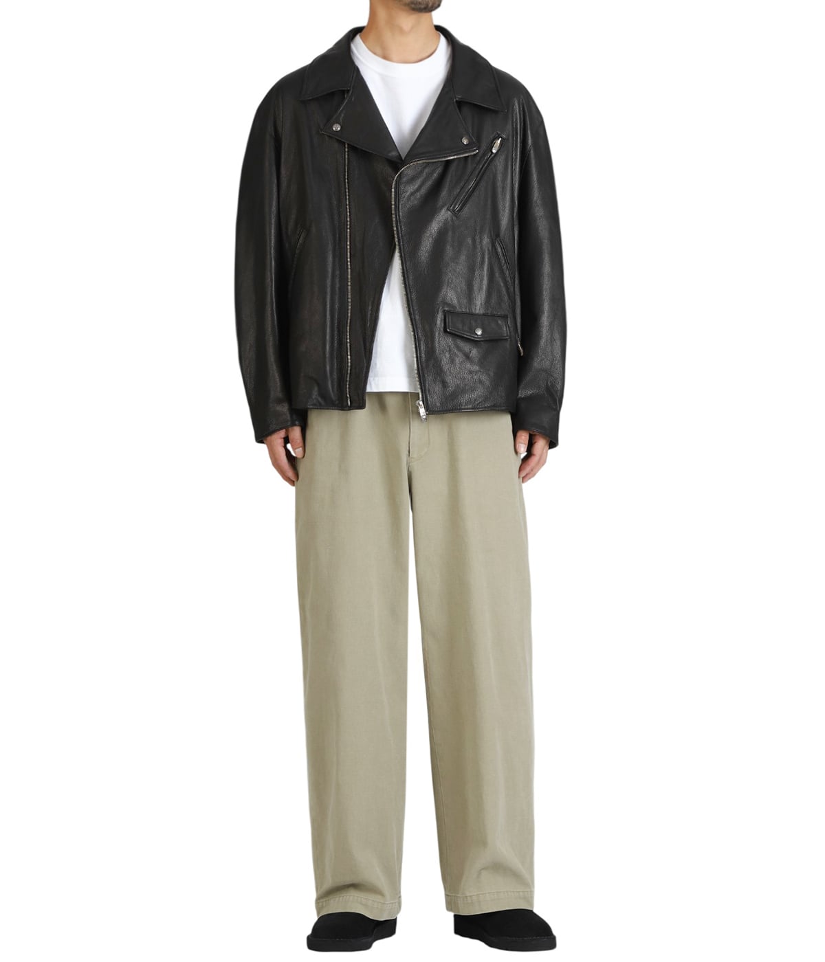 PC RIDERS JACKET W/LOVE & PEACE SILVER | PORTER CLASSIC(ポーター