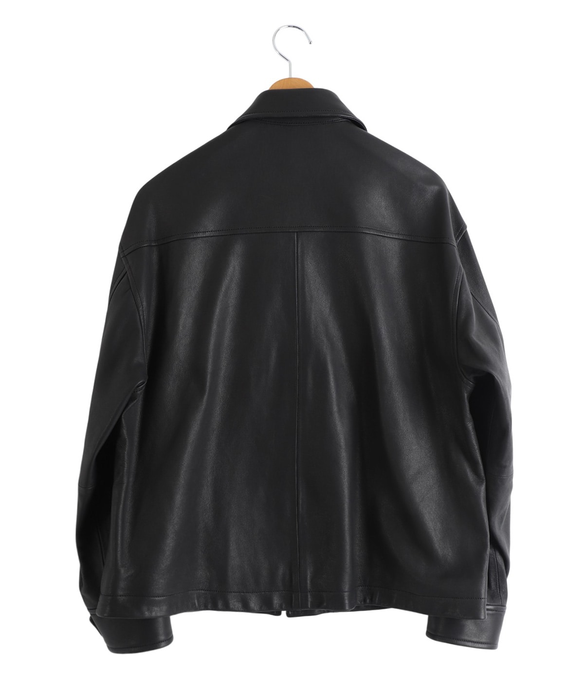 LEATHER ZIP UP JACKET W / LOVE & PEACE SILVER (ENTREFINO