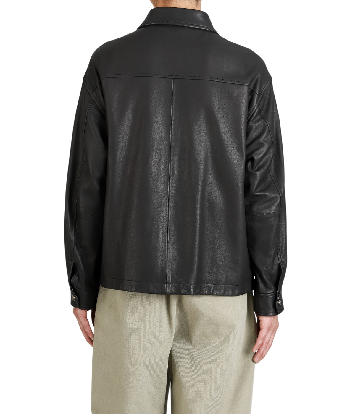 LEATHER ZIP UP JACKET W / LOVE & PEACE SILVER (ENTREFINO) | PORTER