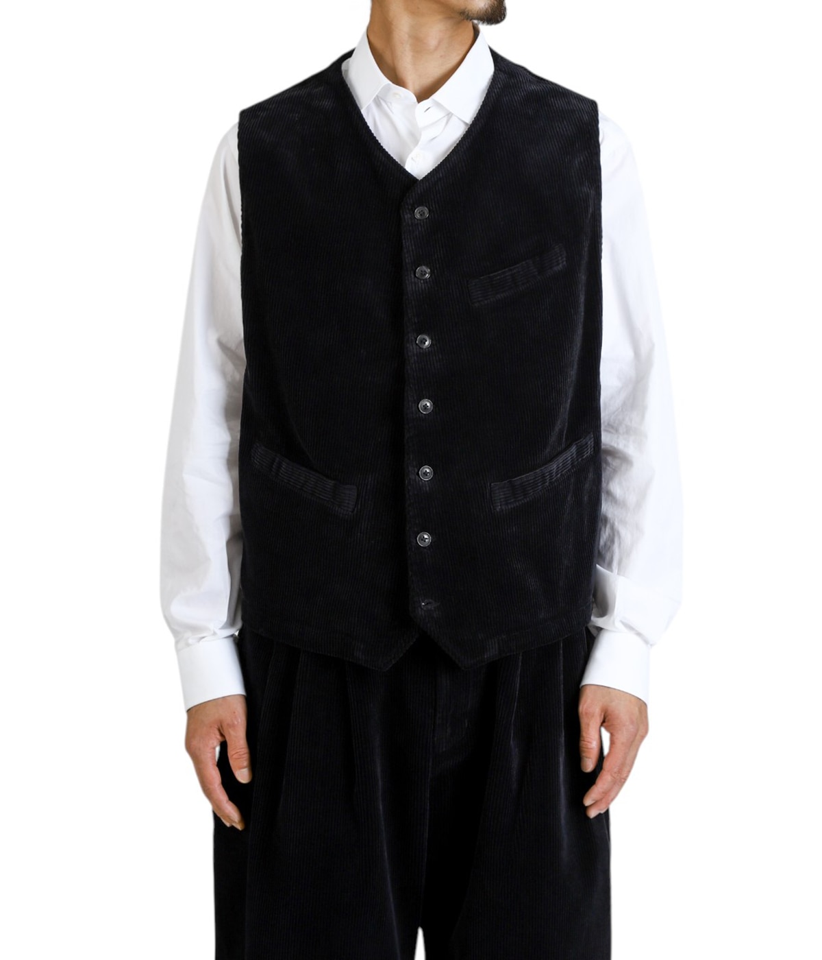 CORDUROY CLEMENCEAU VEST WATCH CHAIN ITEM | PORTER CLASSIC