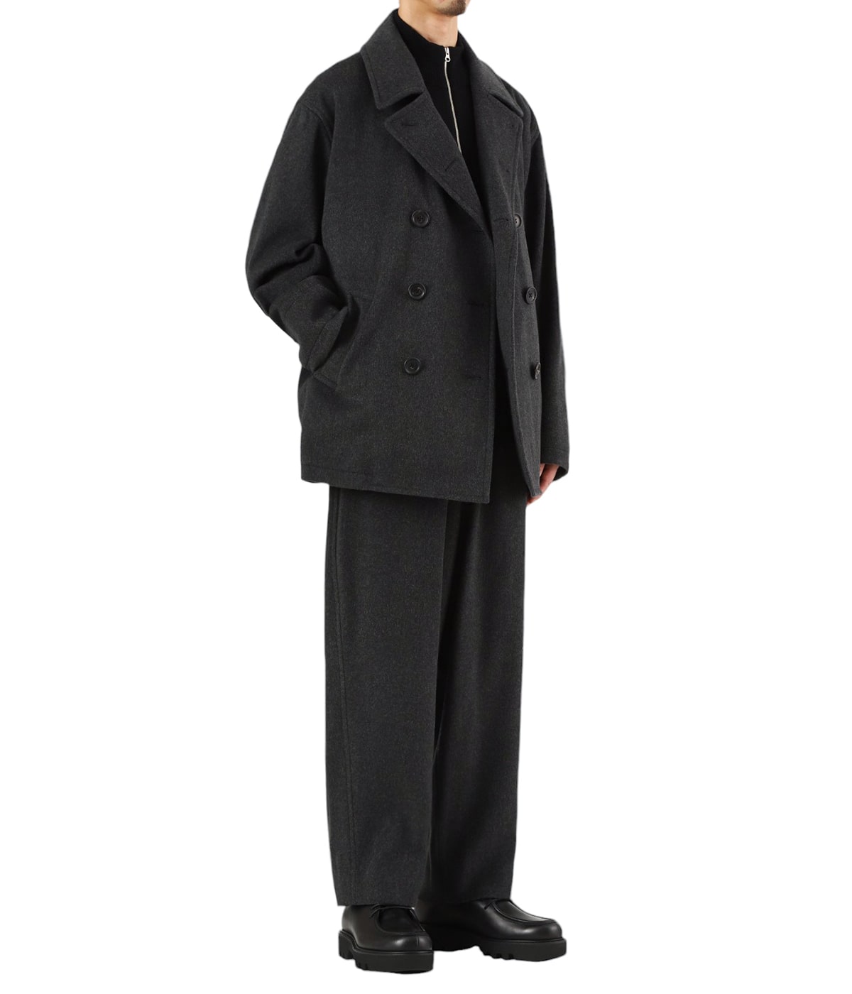 ポータークラシック　カシミアチェスターフィールドコート　ベイビーキャッシュ Porter Classic - CASHMERE CHESTERFIELD COAT W/PLATINUM CHARM
