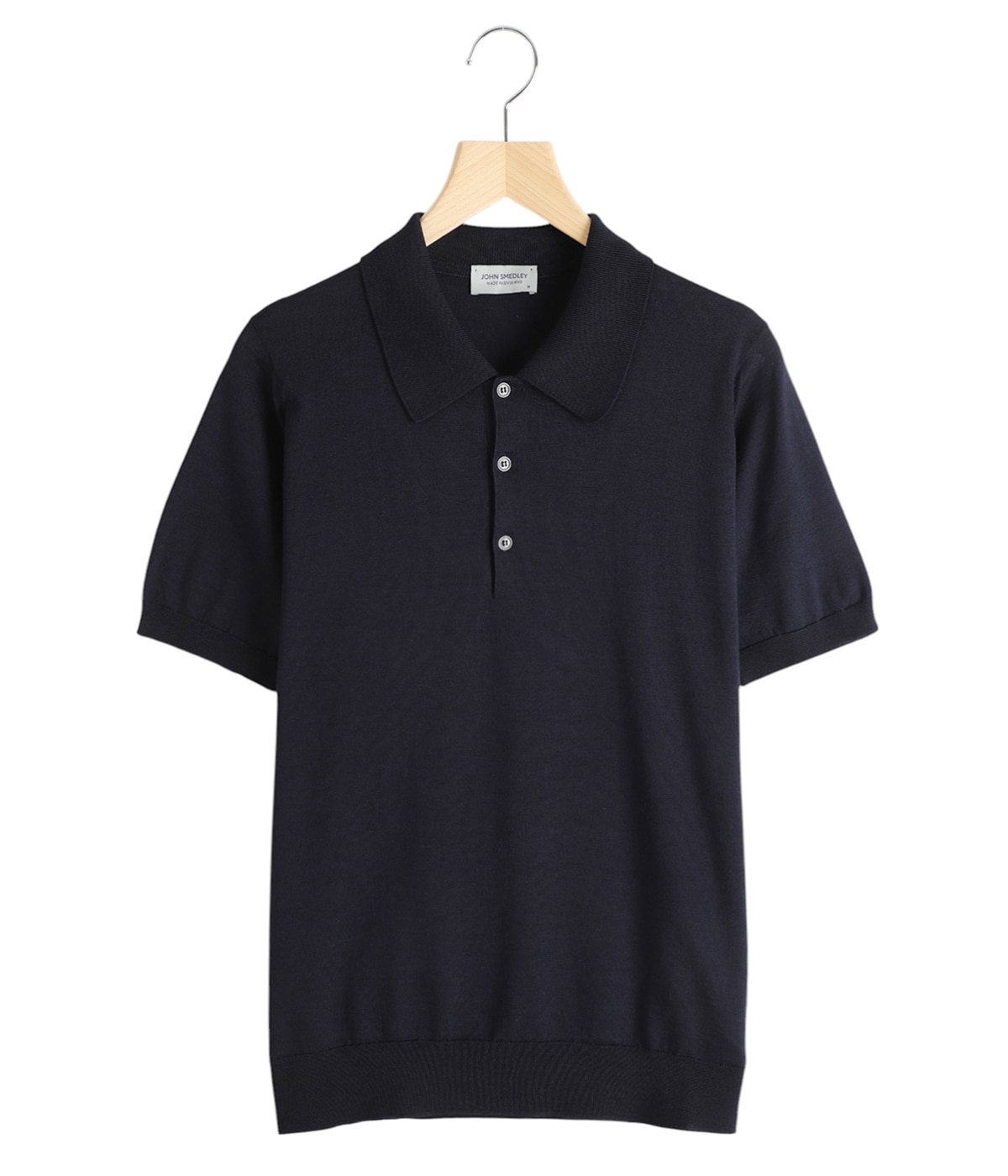 JOHN SMEDLEY 黒 ポロシャツ JOHN SMEDLEY ポロシャツ (ジョンスメドレー) ISIS メンズ