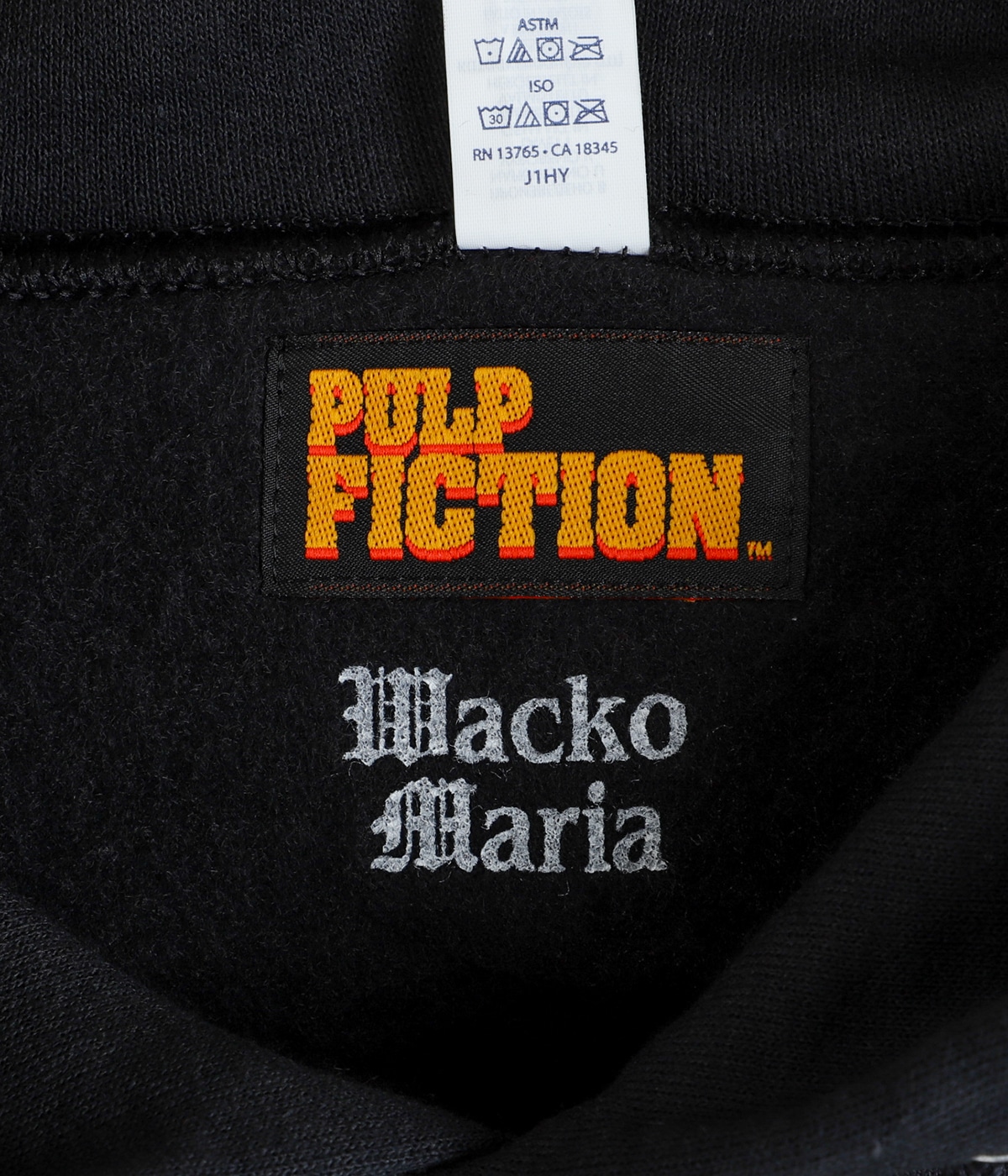 wackomaria パルプフィクション　パーカー L WACKO MARIA/PULP FICTION / HOODED SWEAT SHIRT（BLACK）［プル