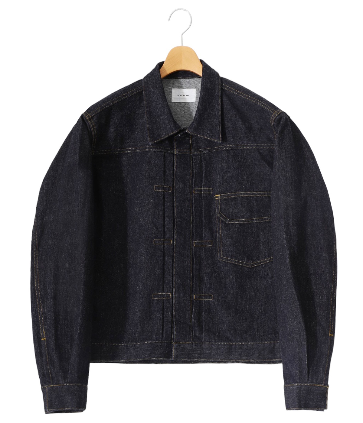 美品PORT BY ARK denim jaket&pantsセットアップ PORTBYARK(ポートバイアーク)】デニムセットアップ特徴やサイズ