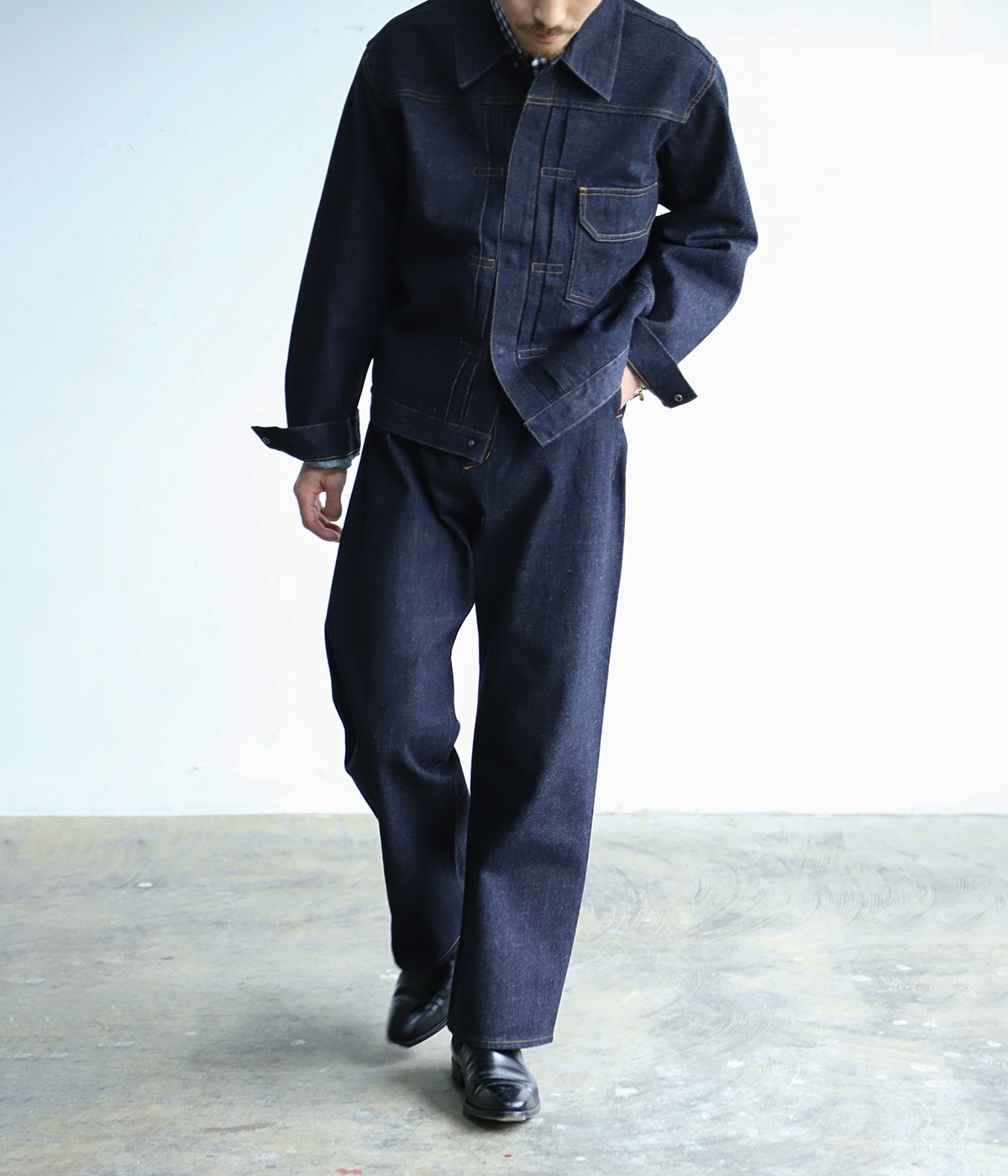 Minimal Denim Jacket | PORT BY ARK(ポートバイアーク