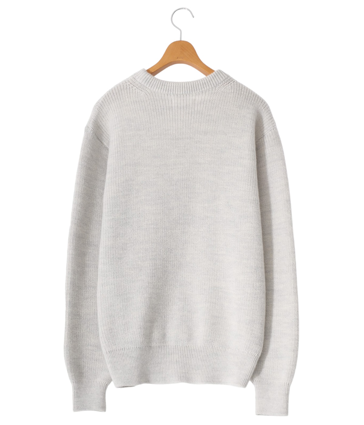 Archi◆VOLUME RIB HI NECK PULLOVER/ニット/S/ウール/WHT/AW22-K1 Alexander Wang Women's Mock Neck Pullover with Rib Sleeve