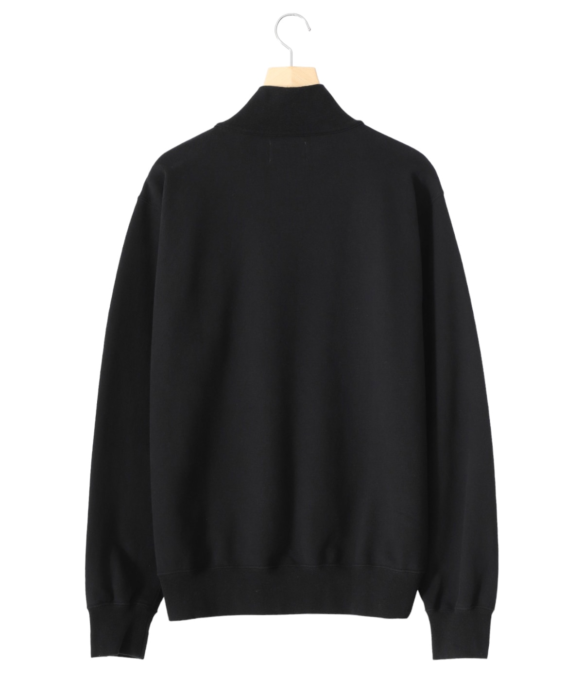 PORT BY ARK ブラックジップアップセーター Half Zip Sweat | PORT BY ARK(ポートバイアーク) / トップス