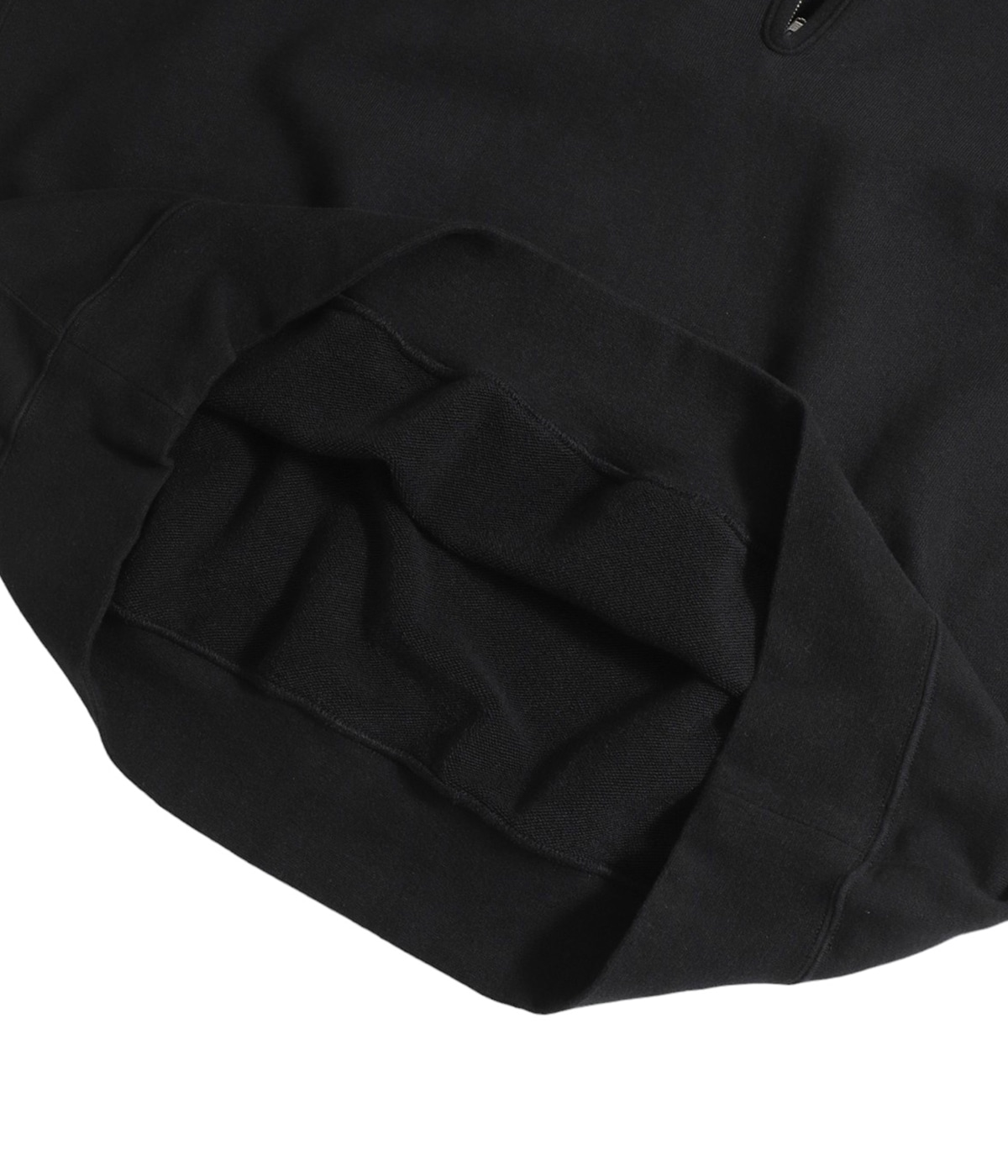 PORT BY ARK ブラックジップアップセーター Half Zip Sweat | PORT BY ARK(ポートバイアーク) / トップス