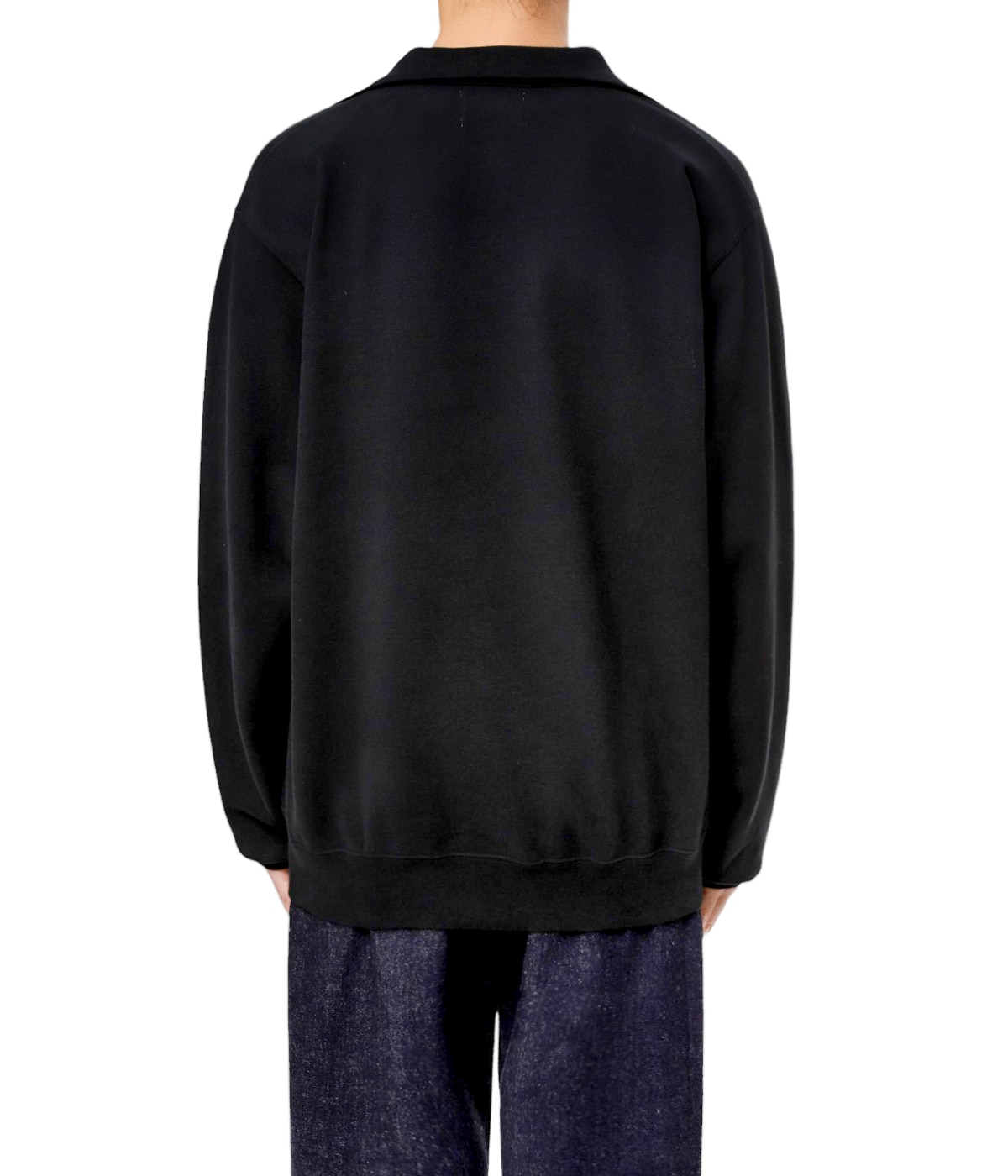PORT BY ARK ブラックジップアップセーター Half Zip Sweat | PORT BY ARK(ポートバイアーク) / トップス