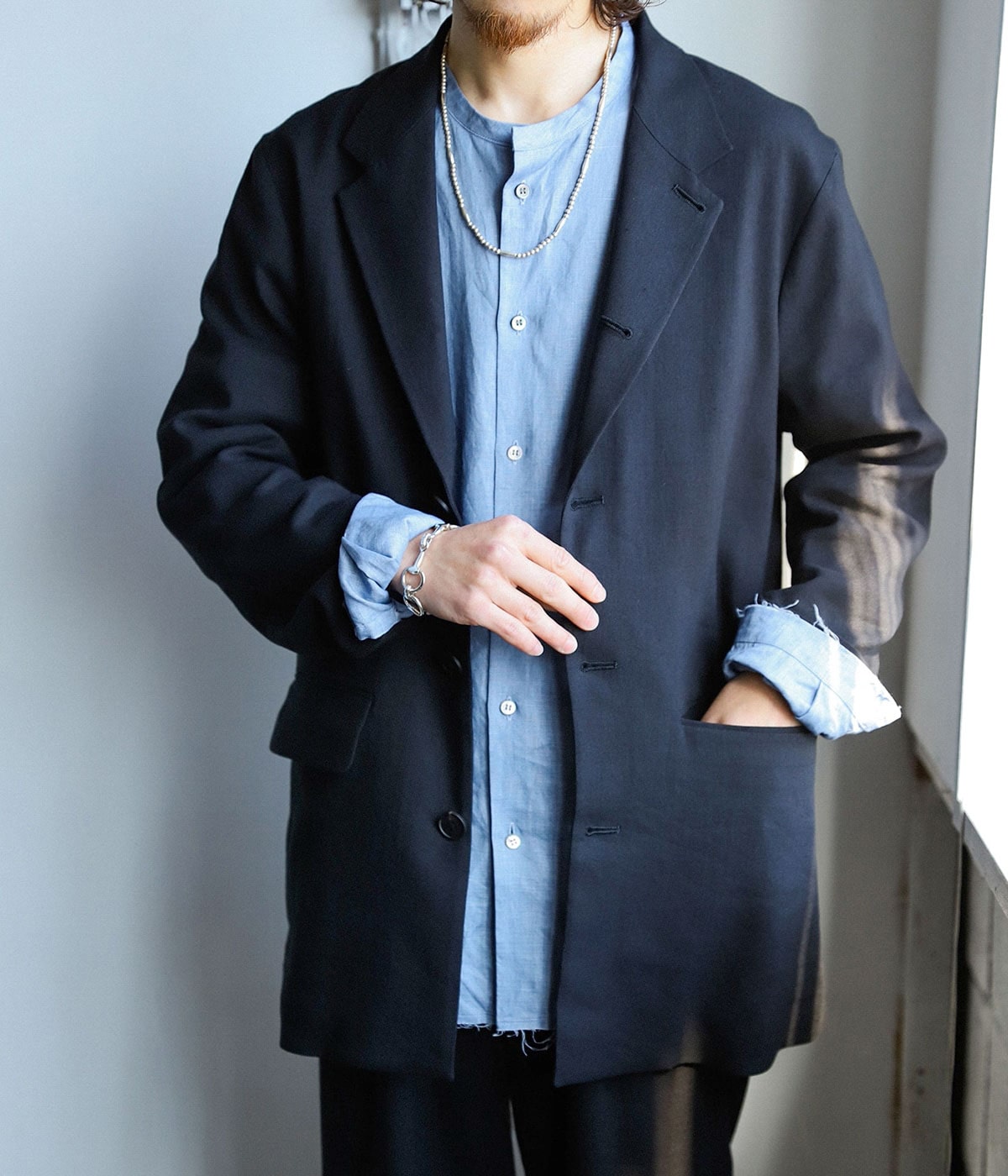 Linen Wool Gabardine Jacket | PORT BY ARK(ポートバイアーク