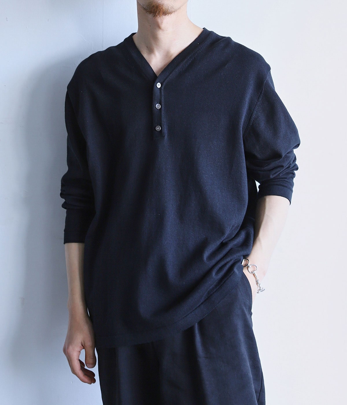 Henley Neck Knit