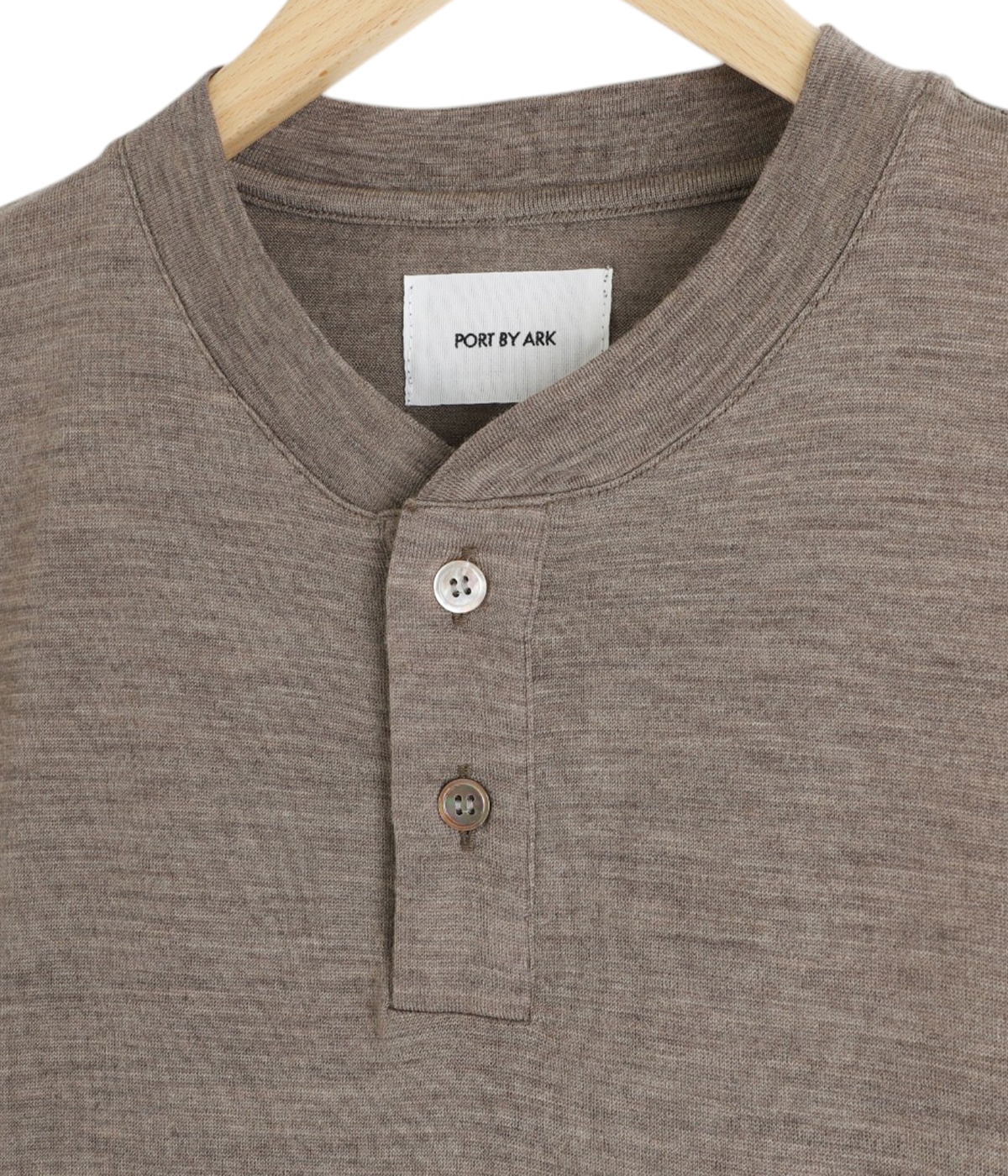 k*♡様 NKNIT / sheer wool henley neck KNIT k*♡様 NKNIT / sheer wool henley neck KNIT - メルカリ