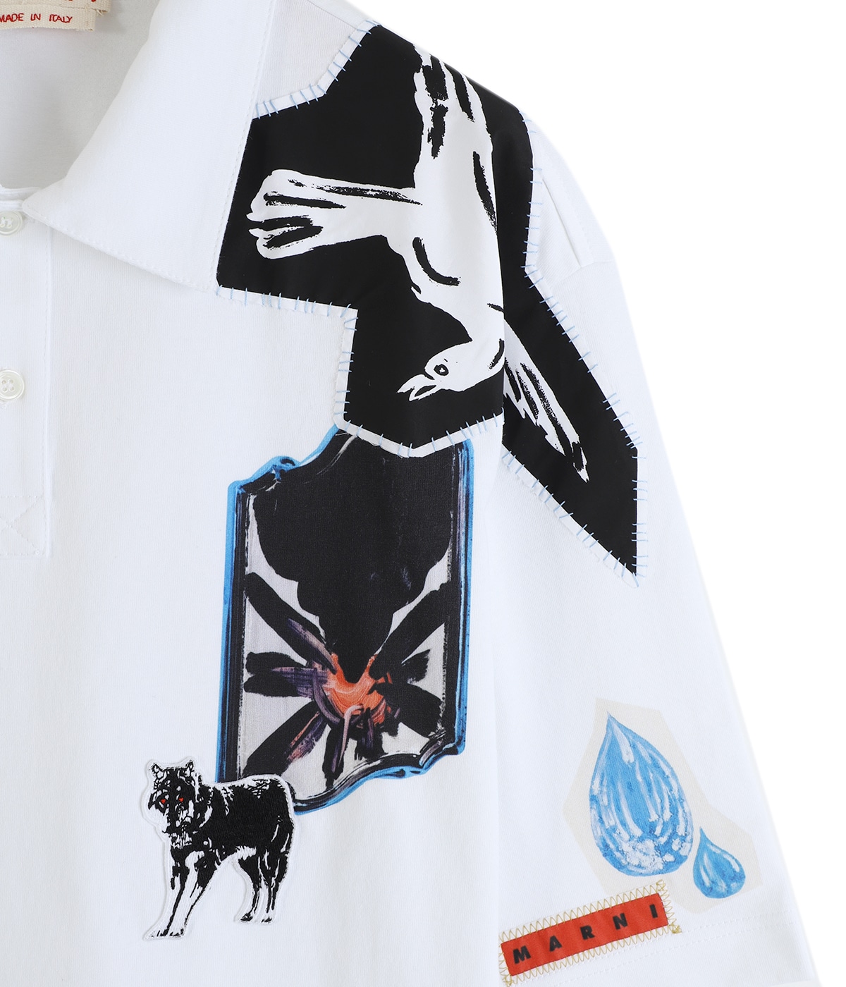 Tシャツ・カットソー MARNI FW25 POLO NECK (POMU0045LX UTC492 00B50) Amazon | [Marni] [マルニ] Tシャツ 半袖Tシャツ トップス ロゴ
