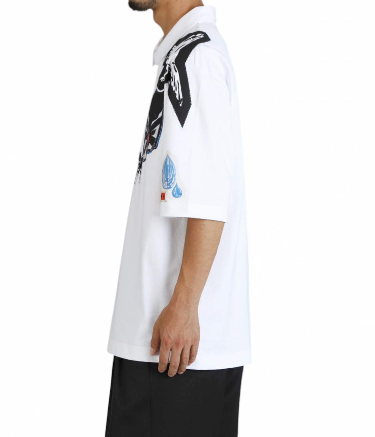 Tシャツ・カットソー MARNI FW24 POLO NECK (POMD0039E0 UFU172 00B82) Marni Mohair Polo POMD0039E0.UFU172-00B82 MIDNIGH | IlDuomo