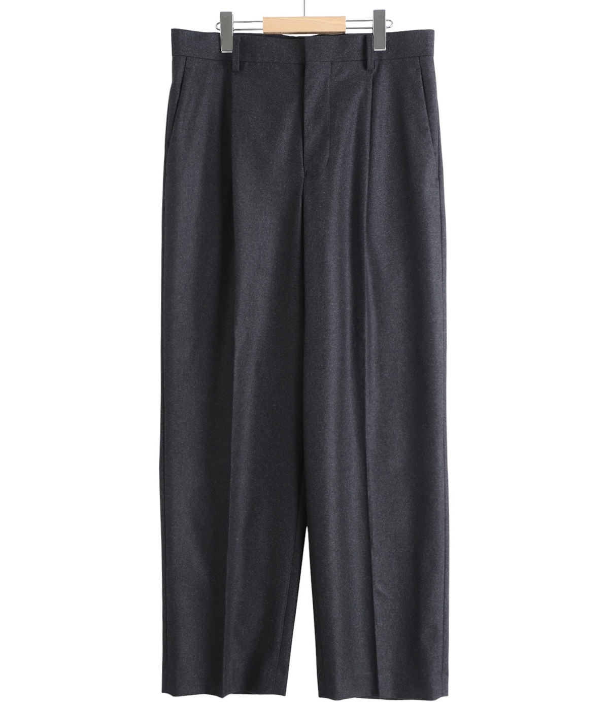 MERINO COLLEGE FLANNEL STANDARD PANTS | ATON(エイトン