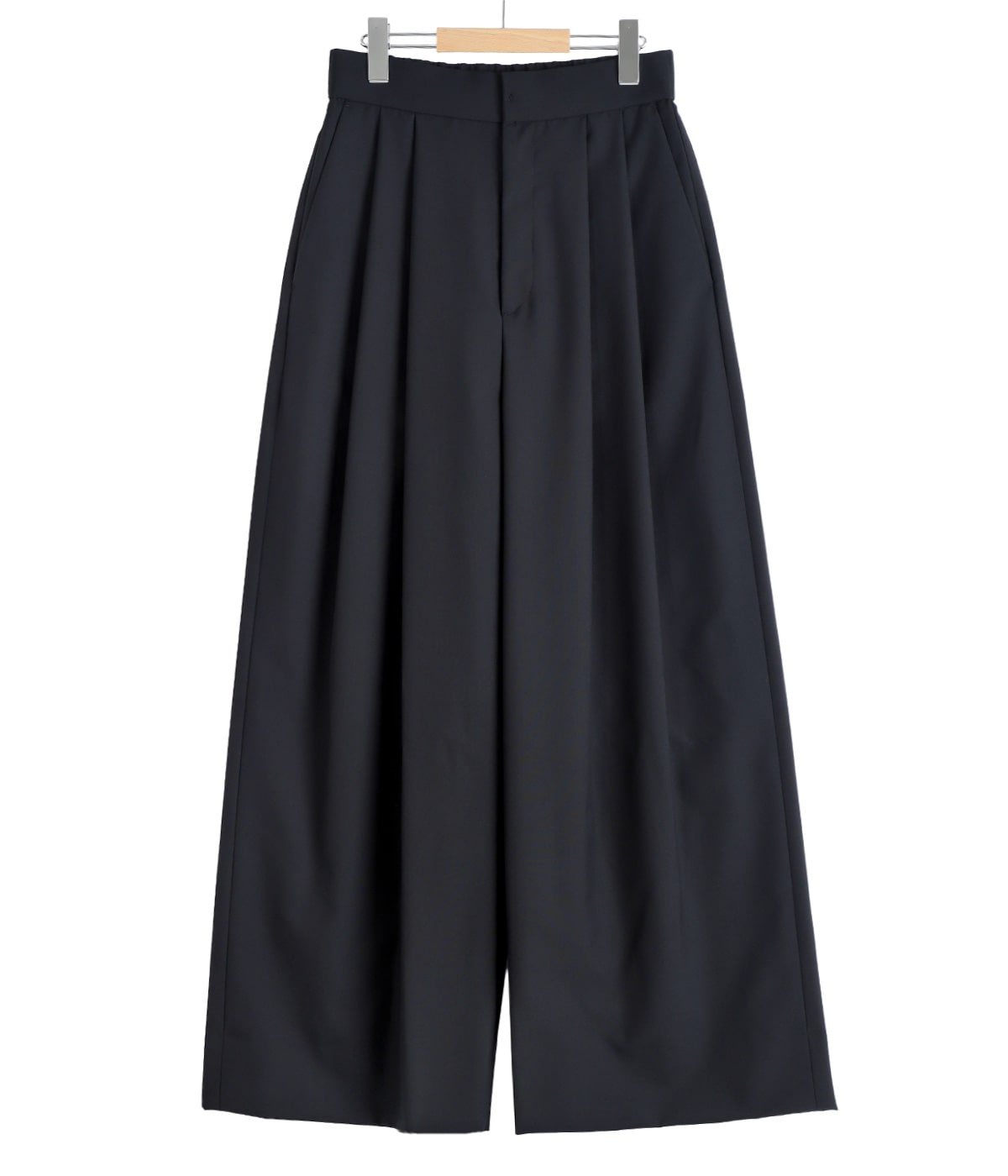 レディース】WOOL TROPICAL WIDE EASY PANTS | ATON(エイトン