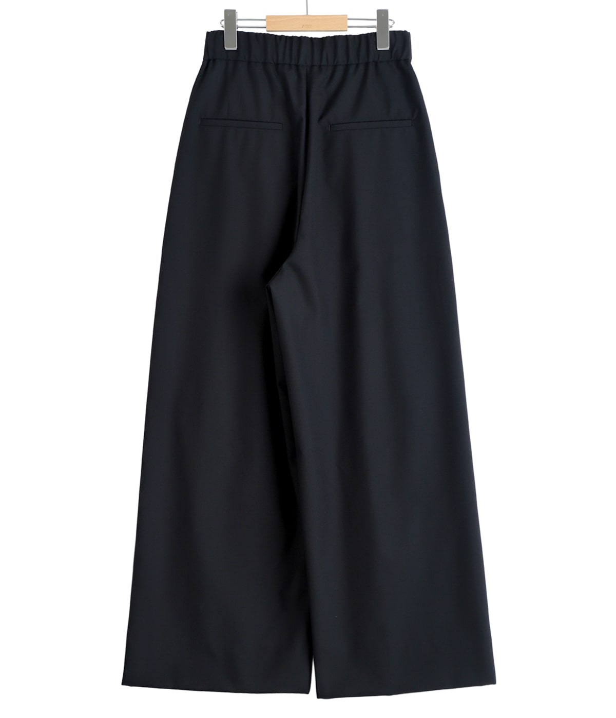 レディース】WOOL TROPICAL WIDE EASY PANTS | ATON(エイトン