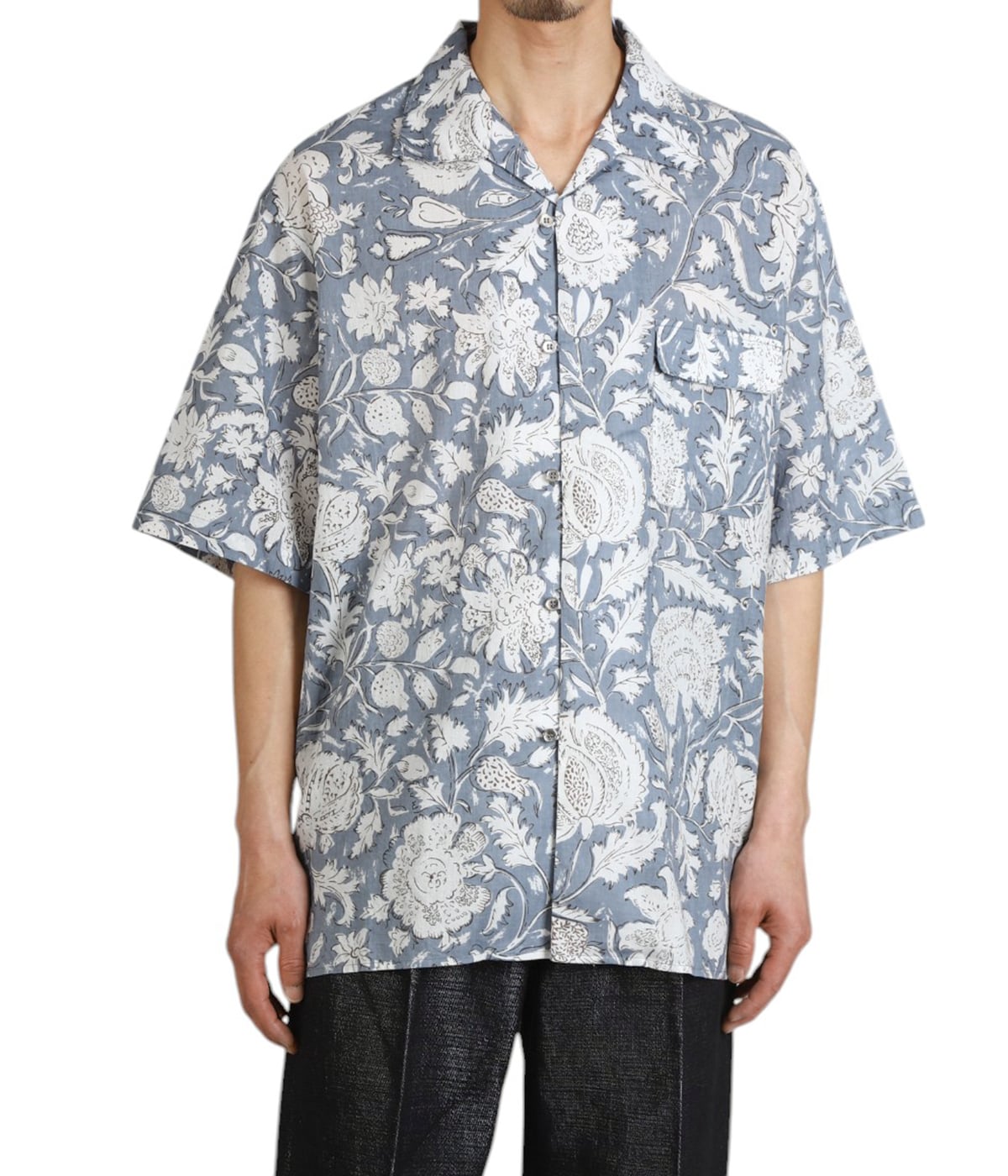 OFFSET OPEN PRINT SHIRTS | paratrait(パラトレイト