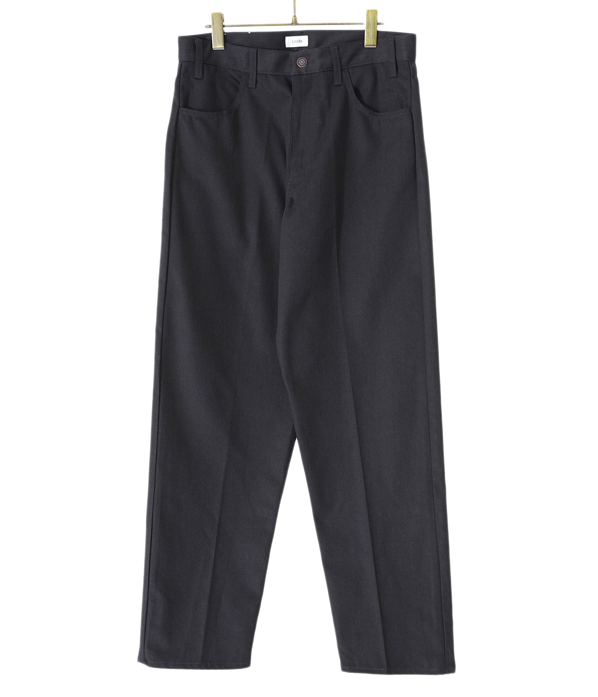 CIOTA スビンコットンポリエステルツイル 5Pパンツ　黒　PTLM-114M スビンコットンポリエステルツイル 5Pパンツ (PTLM-114M