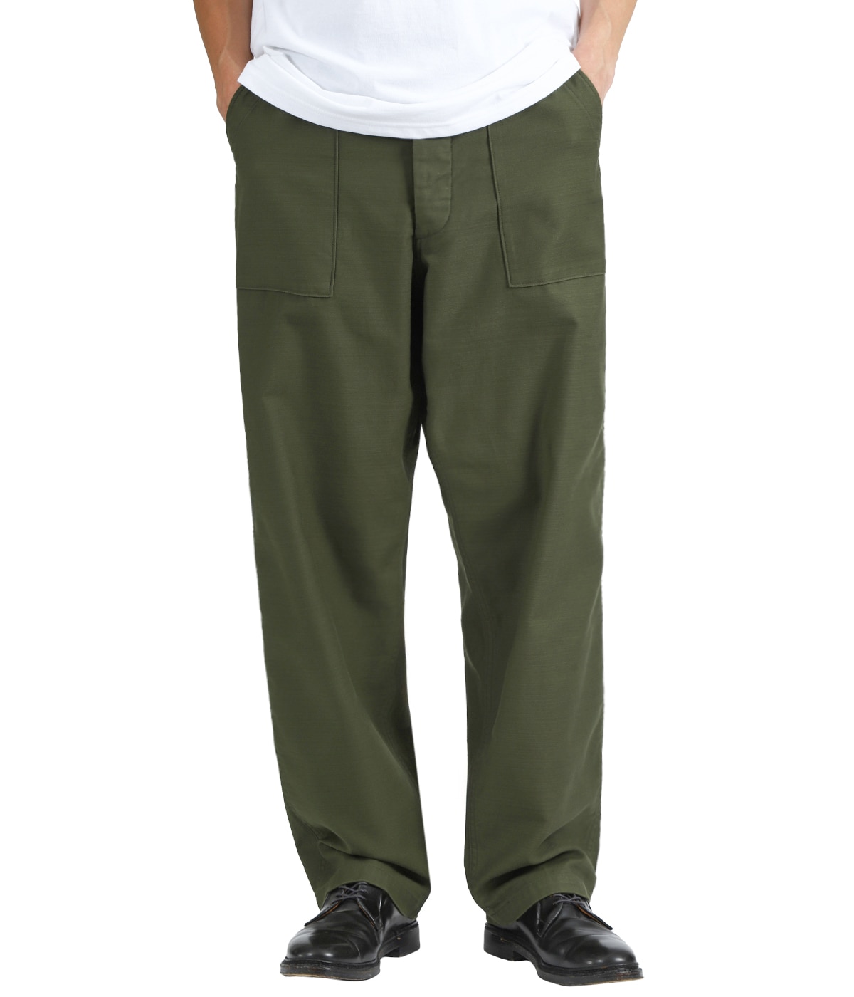 Cotton Back-Sateen Baker Pants (Wide Tapered)(One Wash) | CIOTA