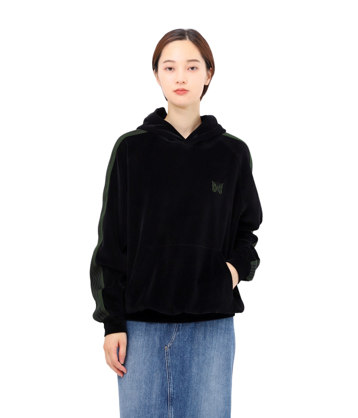 NEEDLES　ニードルス　TRACK HOODY　ベロアパーカー　タグ付き 新品】Needles ニードルス Track Hoody-C/PE Velour ベロア