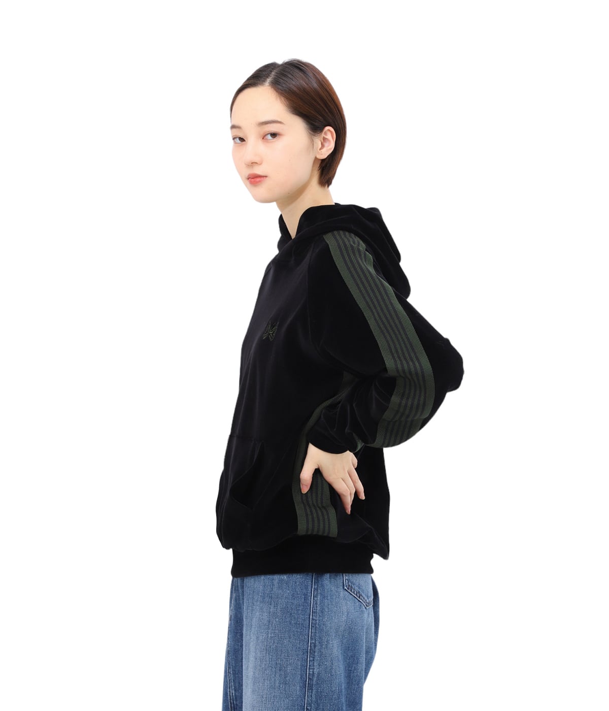 NEEDLES　ニードルス　TRACK HOODY　ベロアパーカー　タグ付き 新品】Needles ニードルス Track Hoody-C/PE Velour ベロア