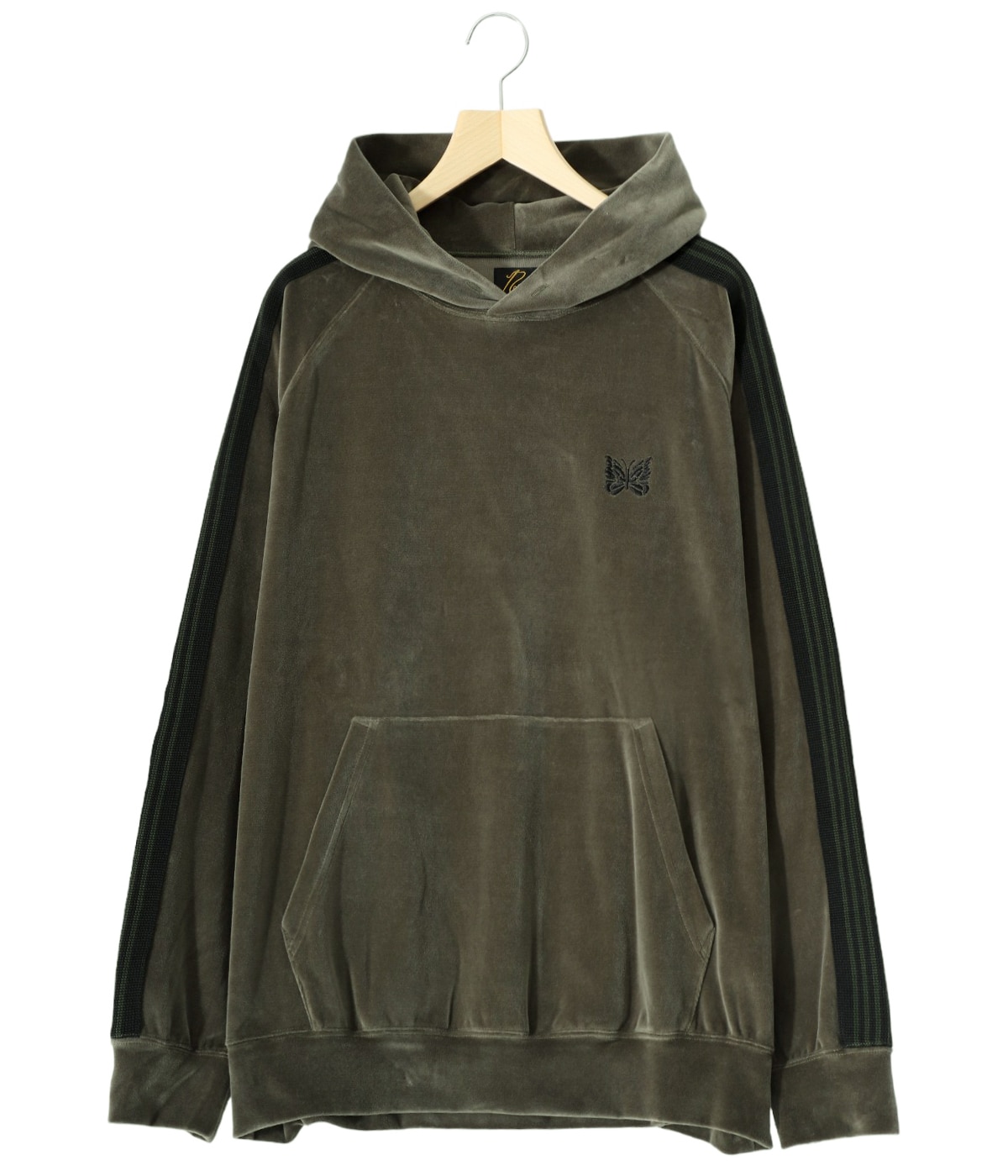 Needles ニードルス ベロア パーカー XL グレー Track Hoody - C/Pe Velour | NEEDLES(ニードルズ) / トップス