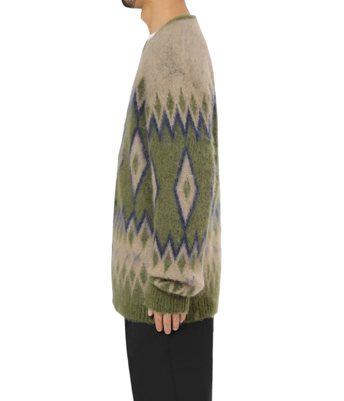 ニードルス/needles Mohair Cardigan Daiamond Needles Needles Mohair Cardigan Geometric Diamond