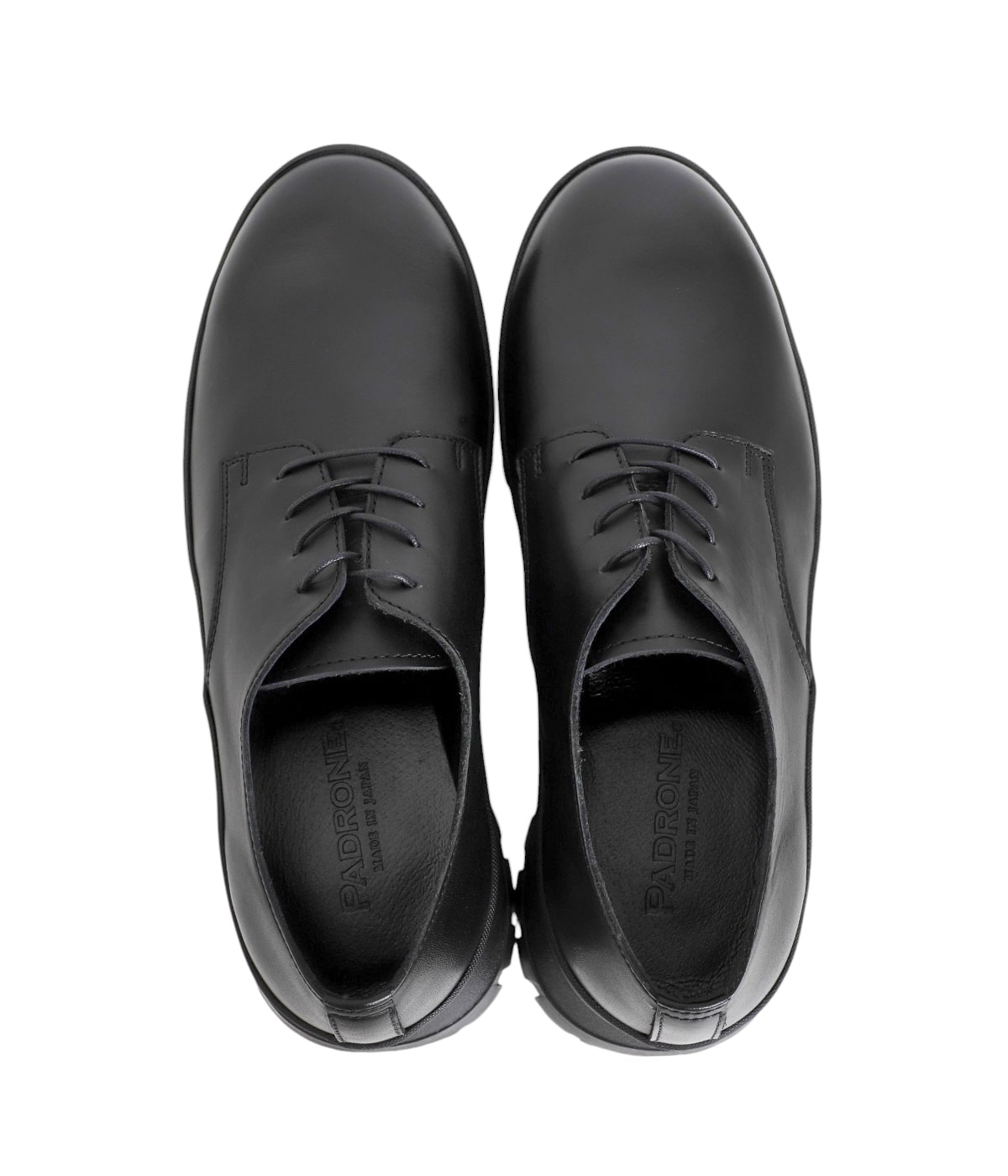PADRONE パドローネ ダービーシューズ 黒 レザー PADRONE スニーカー パドローネ / DERBY SHOES 「RICKY