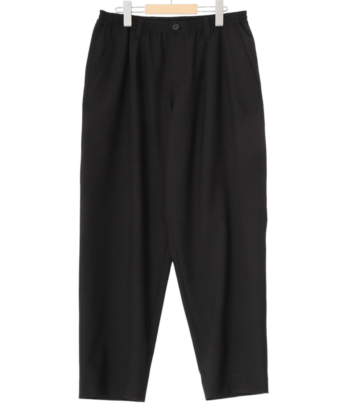 マルニ 2016aw カフスパンツ スラックス 38 黒 ブルー ブラック トロピカルウール製クロップドパンツ | Marni
