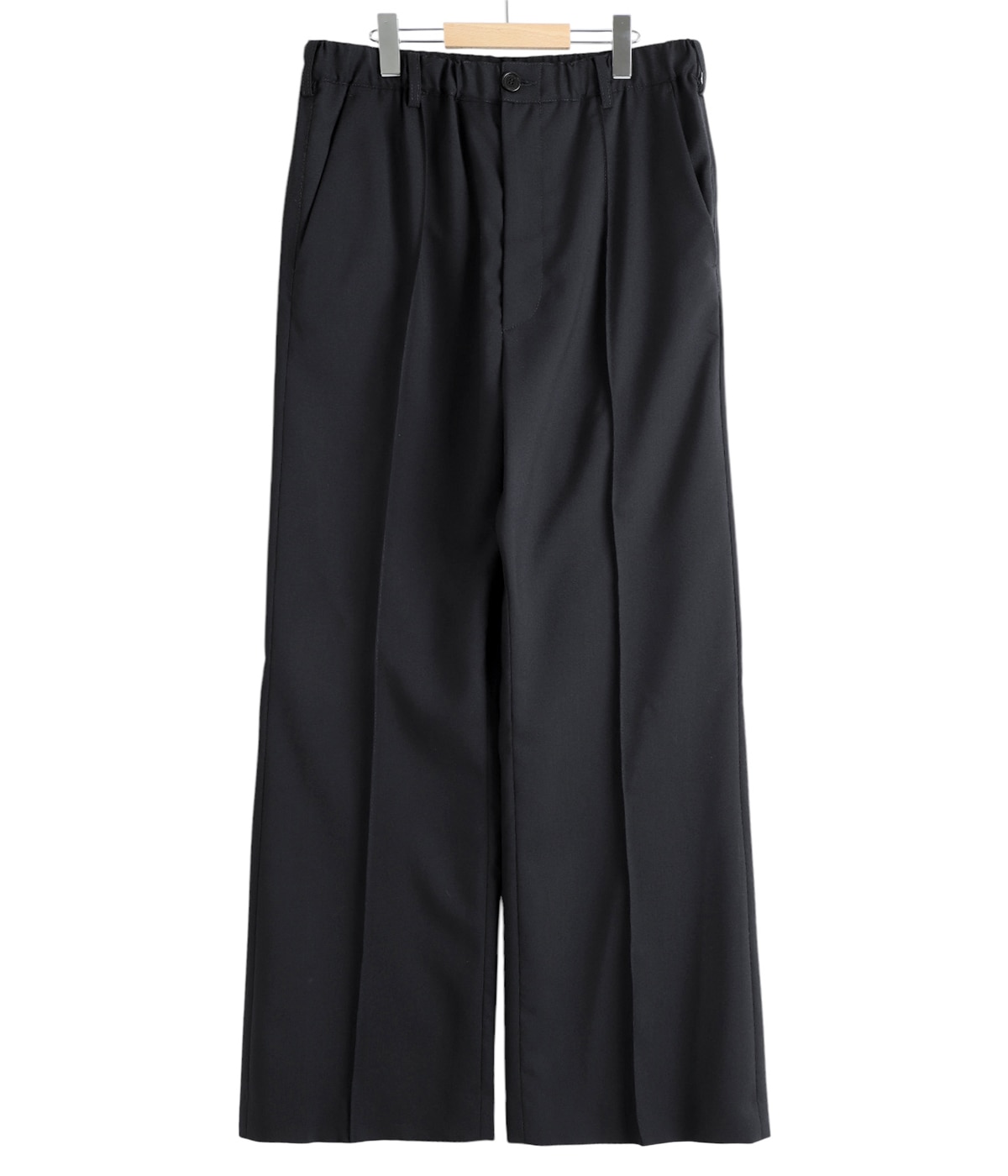 Marni リバーシブルワークパンツ サイズ48 黒 ブラック トロピカルウール製 パンツ、マルニメンディング装飾