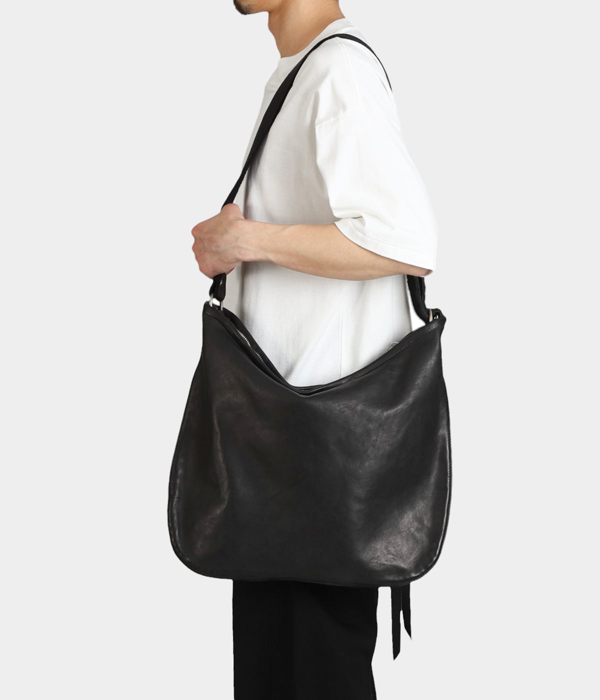 GUIDI Q100 ショルダーバッグ GUIDI Q100Small Leather Belt Bag （Black） - Osaka / Kyoto