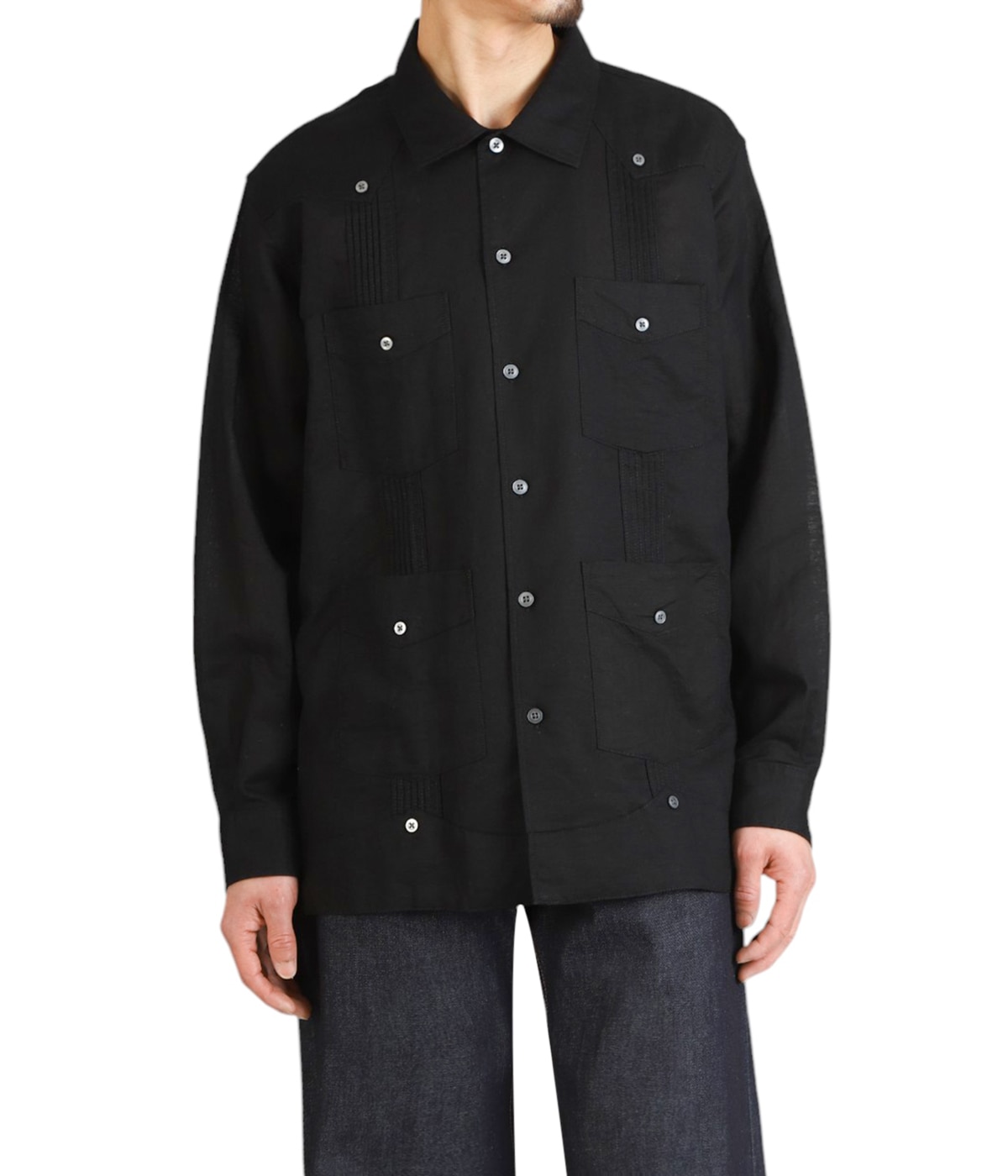 エンジニアドガーメンツ 25SS Guayabera Shirt Mサイズ SALE 30%OFF】[QT043]ENGINEERED GARMENTS(エンジニアド