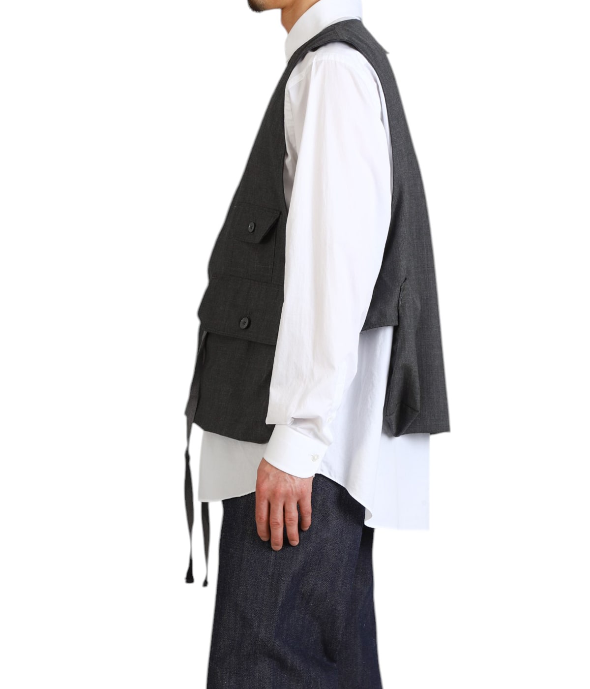 ENGINEERED GARMENTS ファウル ベスト ハンティングベスト M Fowl Vest Tropical Wool | ENGINEERED GARMENTS(エンジニアド