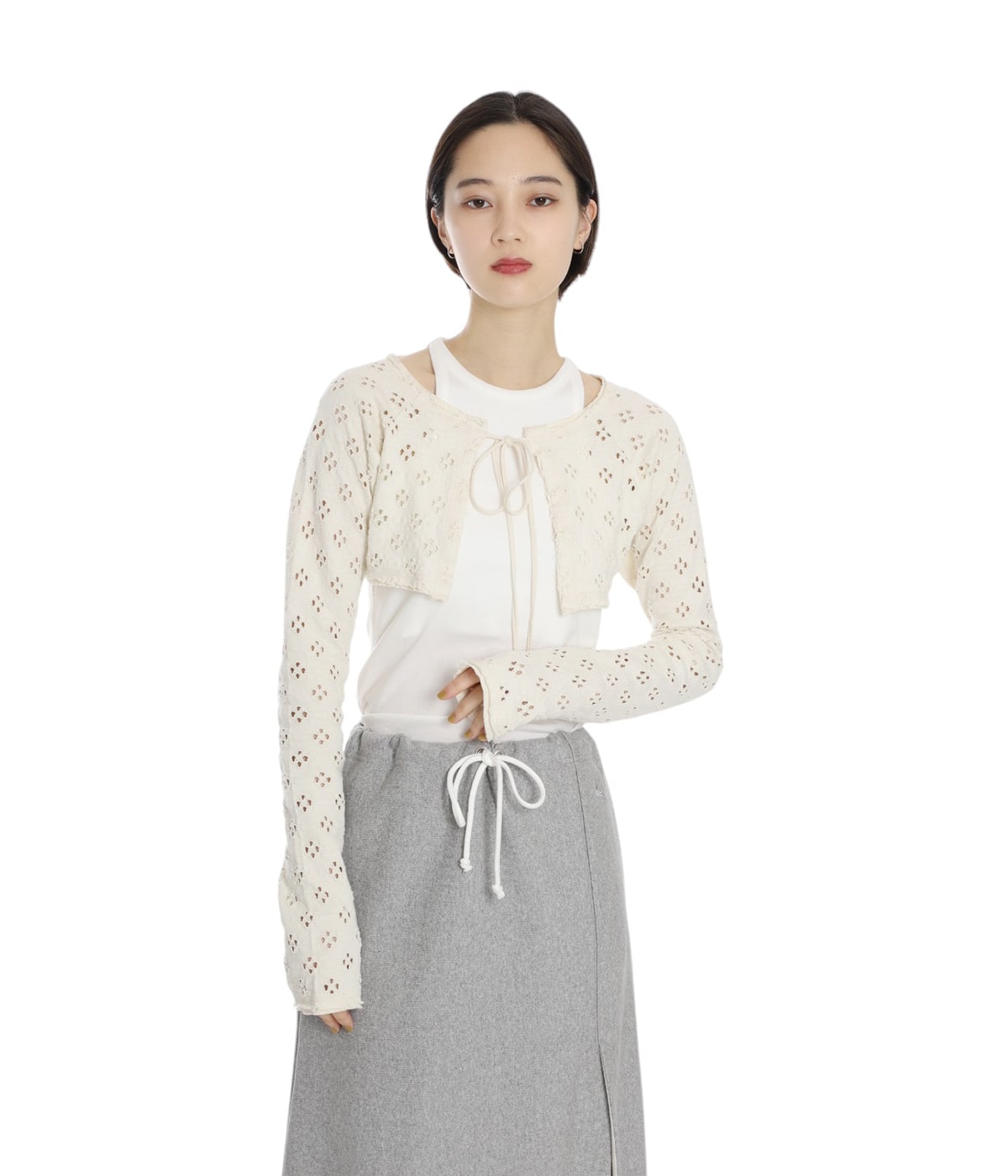 トップス RHODOLIRION Spencer Bolero - Cutwork レディース】Spencer Bolero - Cutwork | RhodolirioN