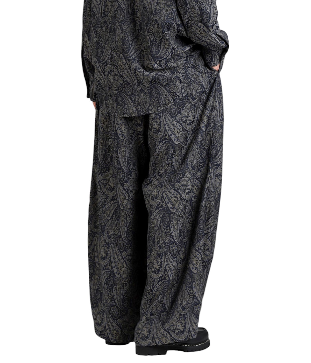 【mabling】サナ着用 ANGEL JACQUARD PANTS☆追跡付 Rayon Jacquard Flower All Over Embroidery Pants | Pasand by