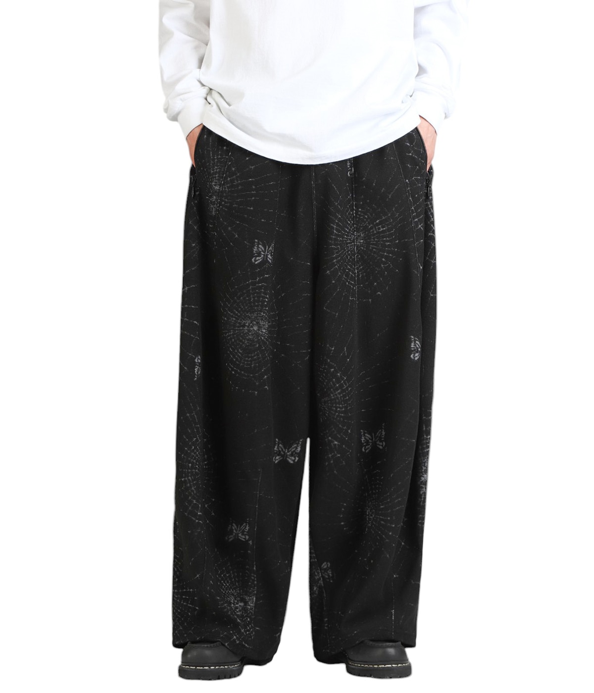 H.D. Track Pant - Pile Jacquard / Spider Web | NEEDLES