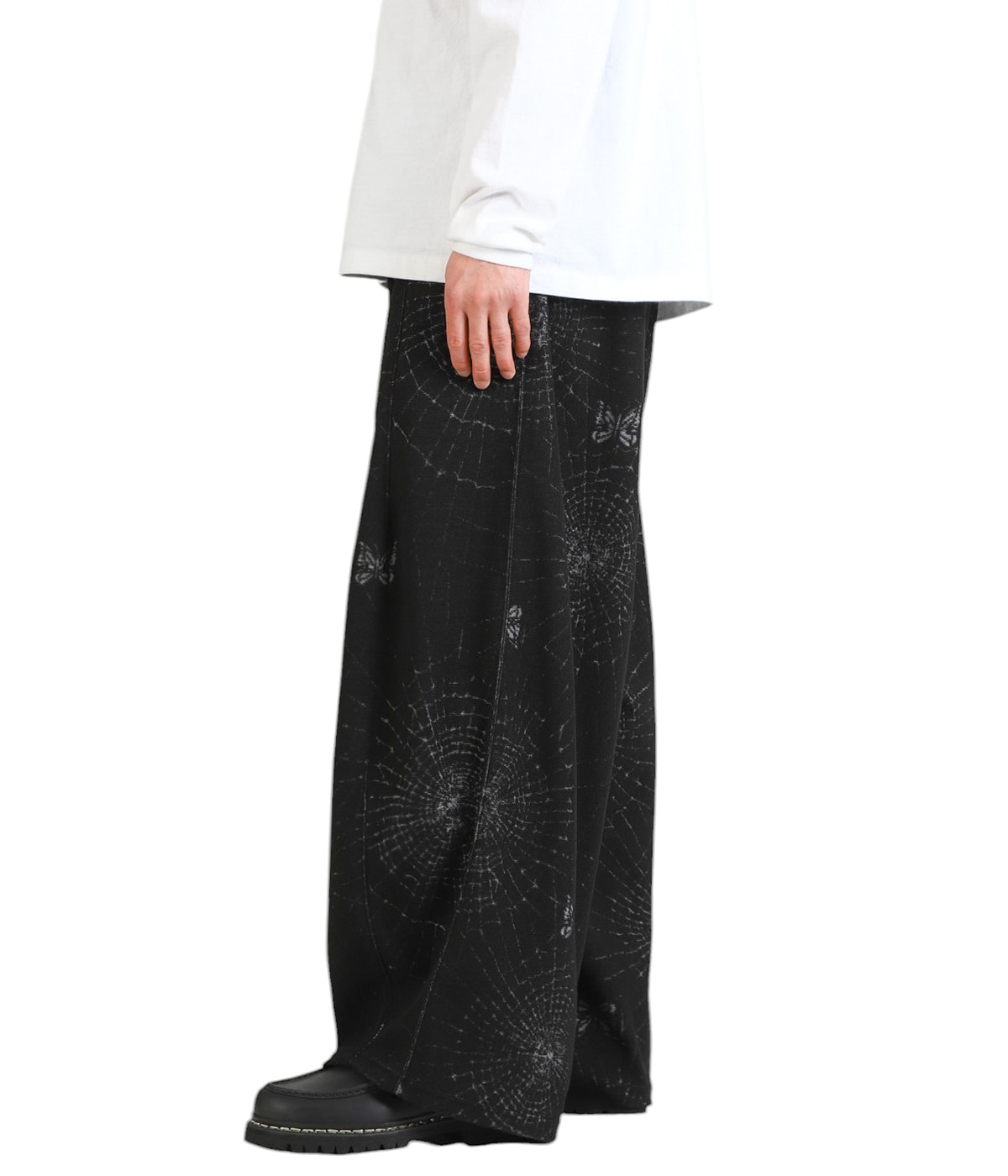 パンツ H.D. Track Pant - Pile Jacquard / Spider Track Pant - Black - Pile Jacquard / Spider Web | Nepenthes