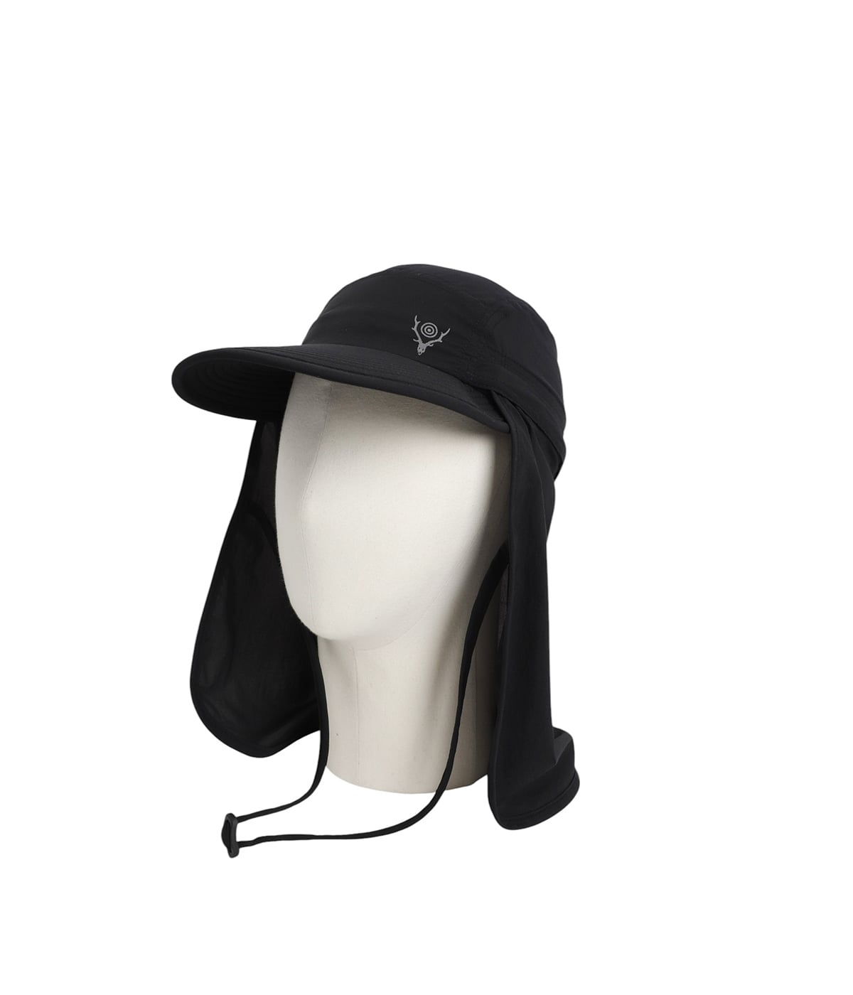 South2 West8 ブラックキャップ Sunshade Cap - Nylon Poplin | South2 West8(サウスツー