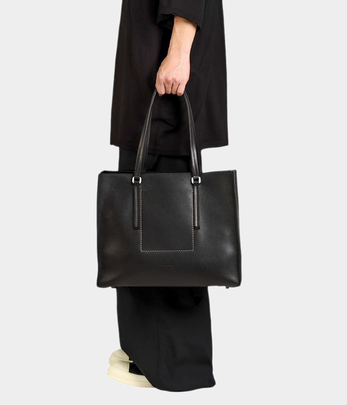 ★VIP価格SALE★Rick Owens★レザートートバッグ Rick Owens レザー トートバッグ | ブラック | FARFETCH JP