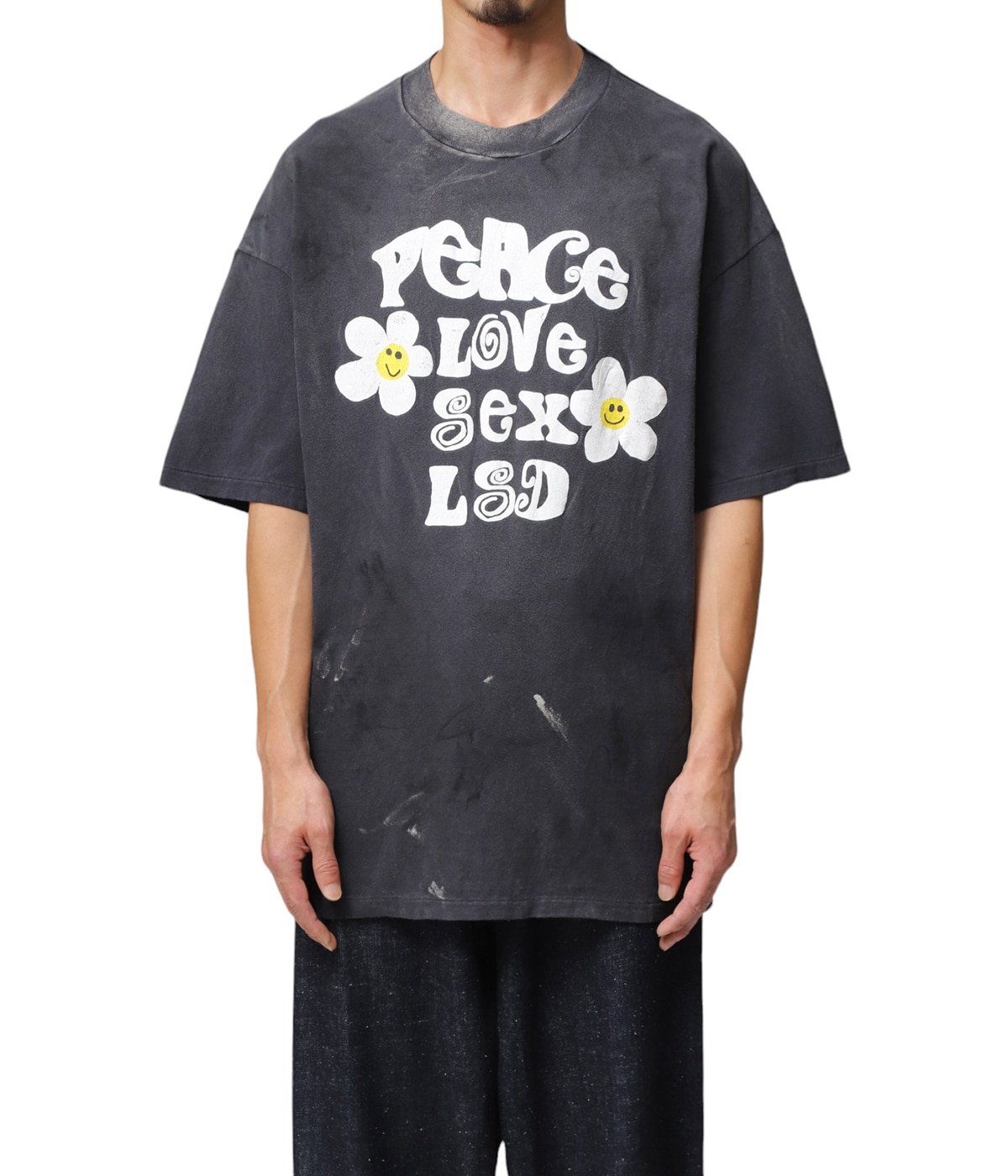 READYMADE レディメイド / SS24 / T-SHIRT PEACE READYMADE レディメイド SS24 S/S T-SHIRT PEACE / BLK - NUBIAN
